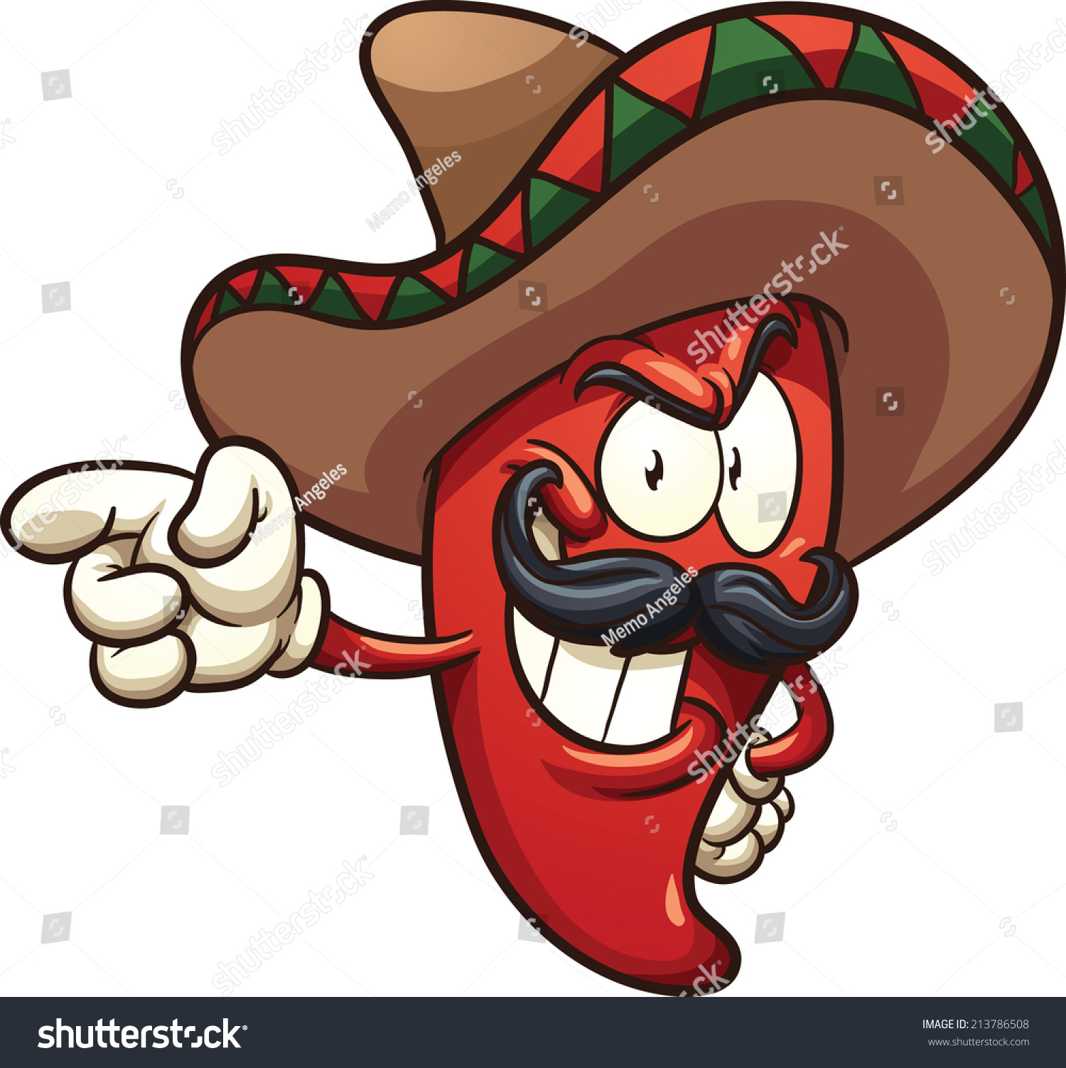 Cartoon Mexican Pepper Vector Clip Art Stock Vector (Royalty Free ...