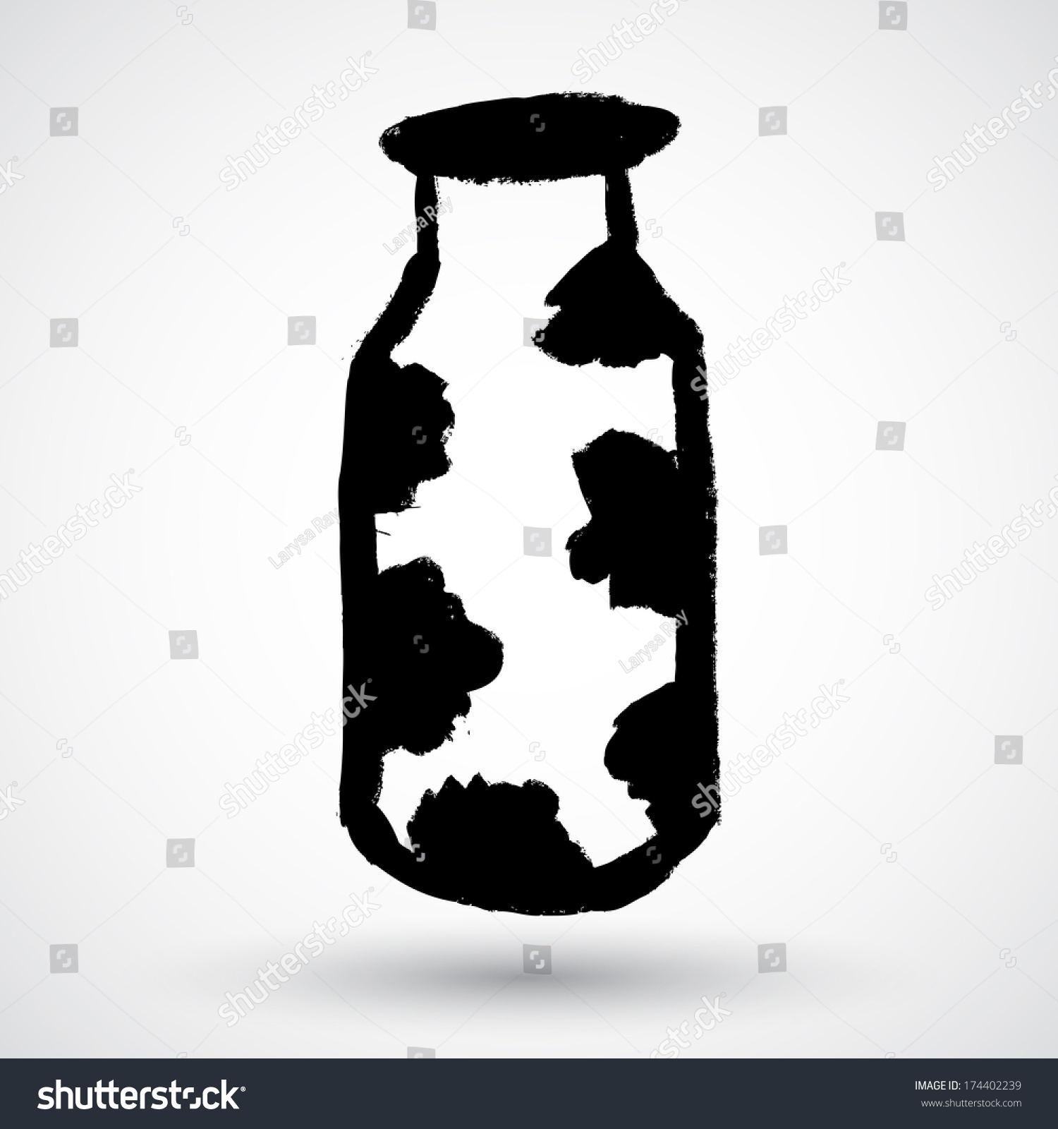 Cartoon Milk Bottle Stock Vector Royalty Free 174402239 Shutterstock 2378