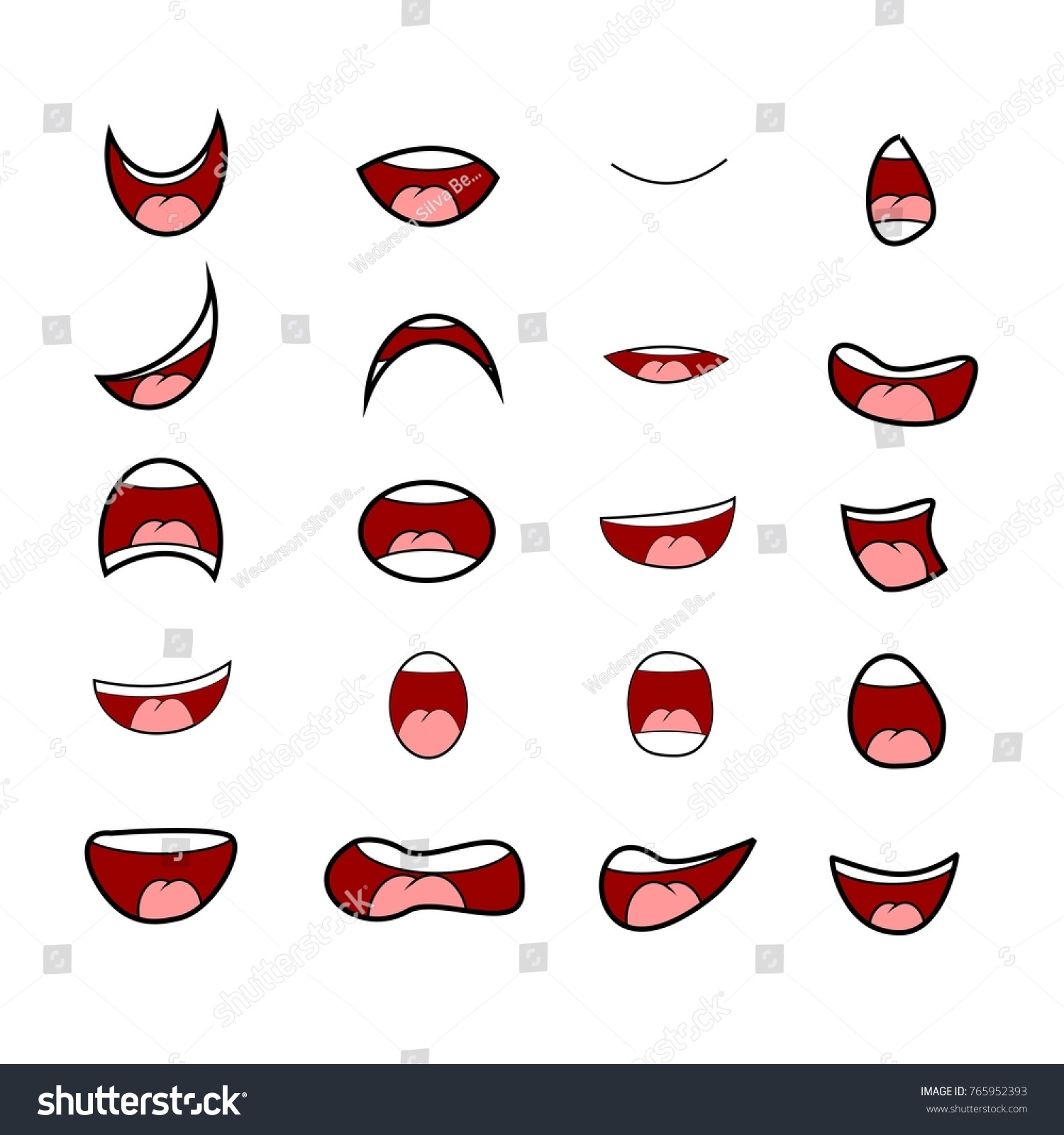 Cartoon Mouth Shapes 27 871 Images Photos Et Images Vectorielles De