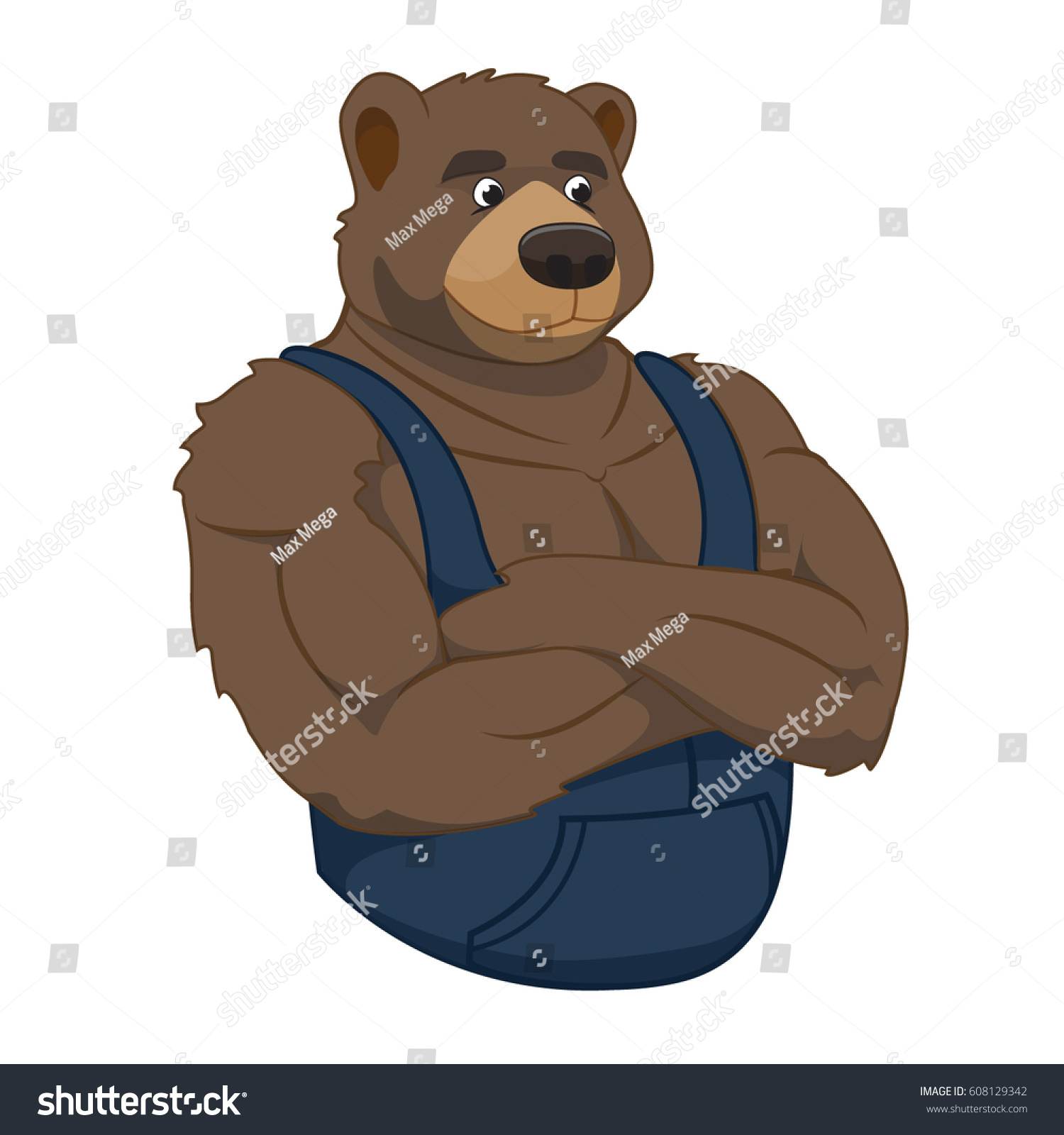 teddy bear with muscles
