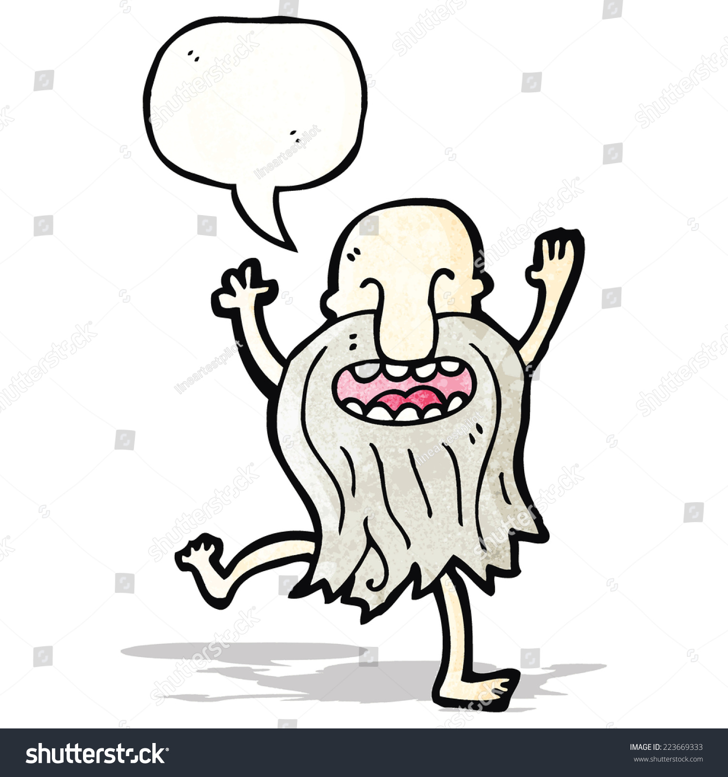 Cartoon Naked Old Man Dancing Stock Vector Royalty Free Shutterstock