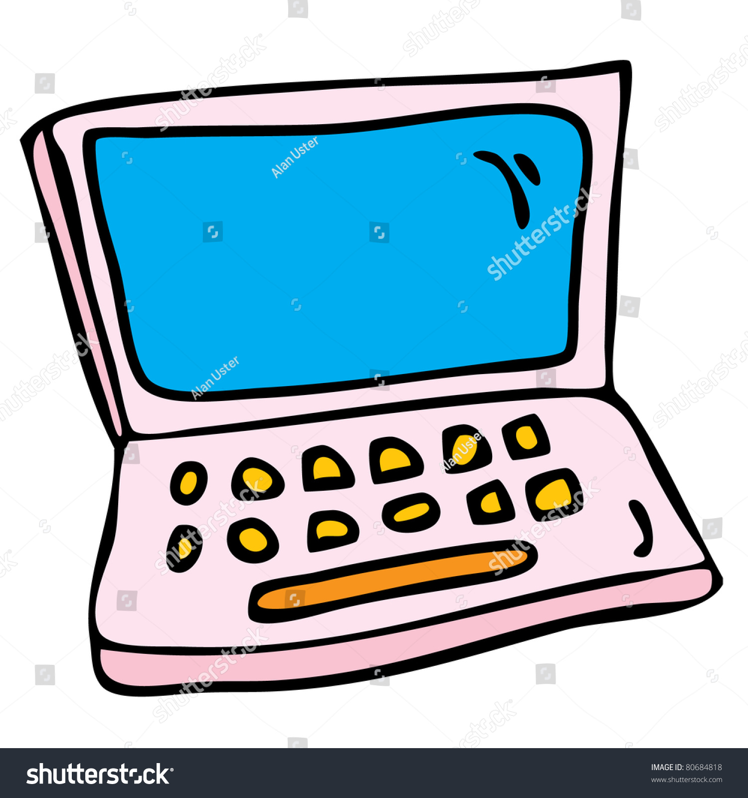 Cartoon Notebook Stock Vector 80684818 - Shutterstock