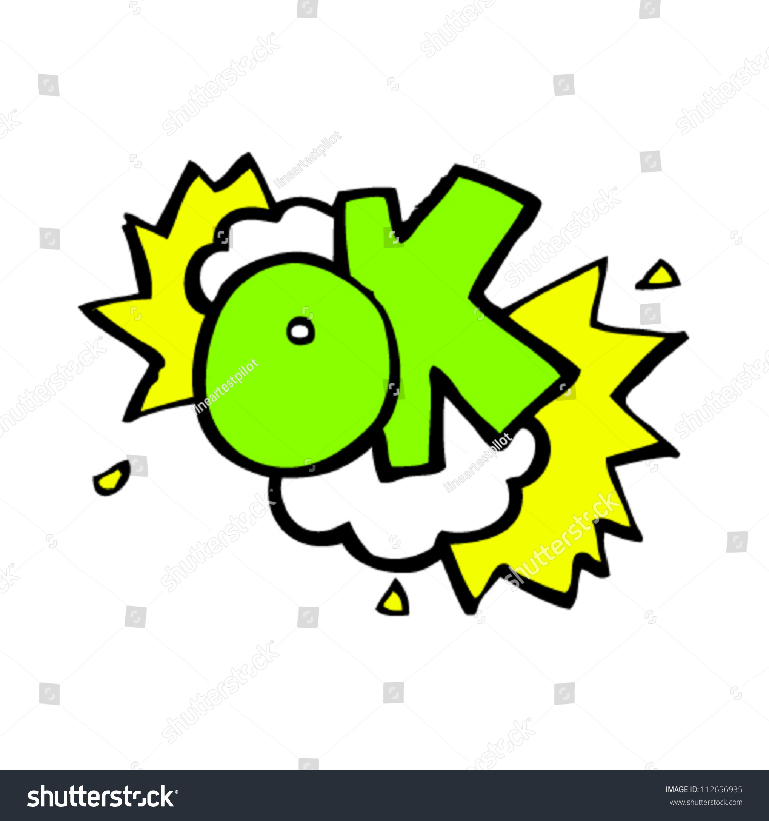 Cartoon Ok Symbol Stock Vector 112656935 - Shutterstock