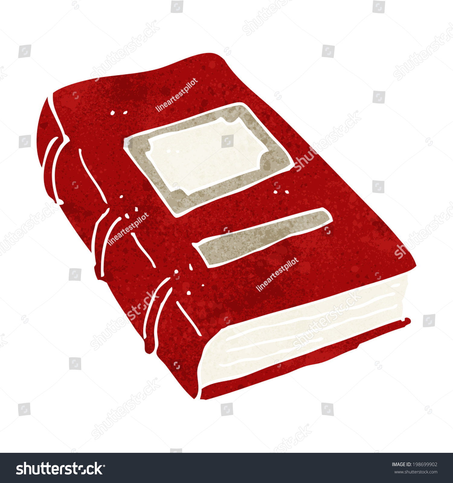Cartoon Old Book Stock Vector (Royalty Free) 198699902