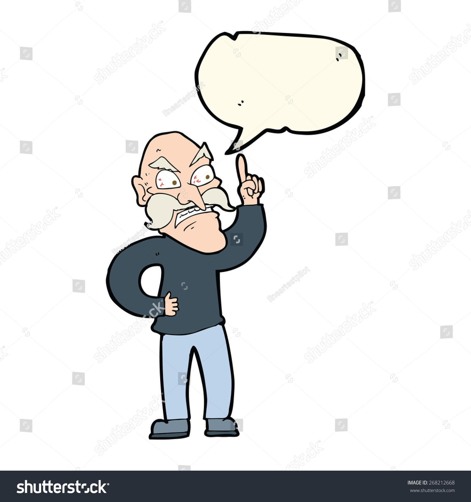 Cartoon Old Man Laying Down Rules Vector có sẵn miễn phí bản quyền Shutterstock