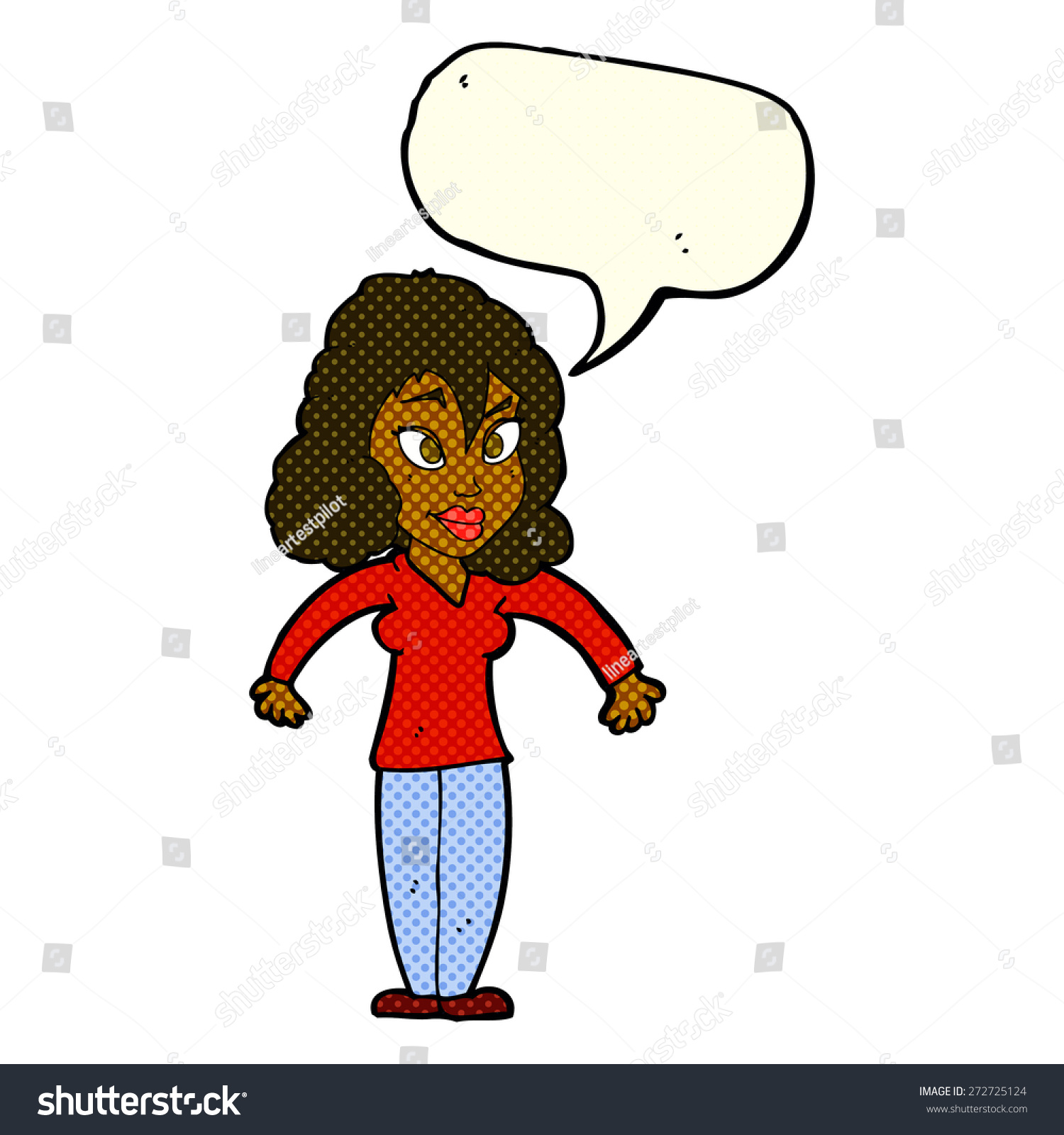 Cartoon Person Speech Bubble Stock Vector Royalty Free 272725124 6340