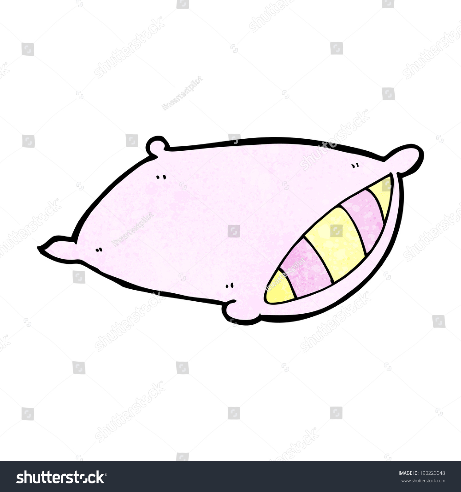 Cartoon Pillow Stock Vector (Royalty Free) 190223048 - Shutterstock