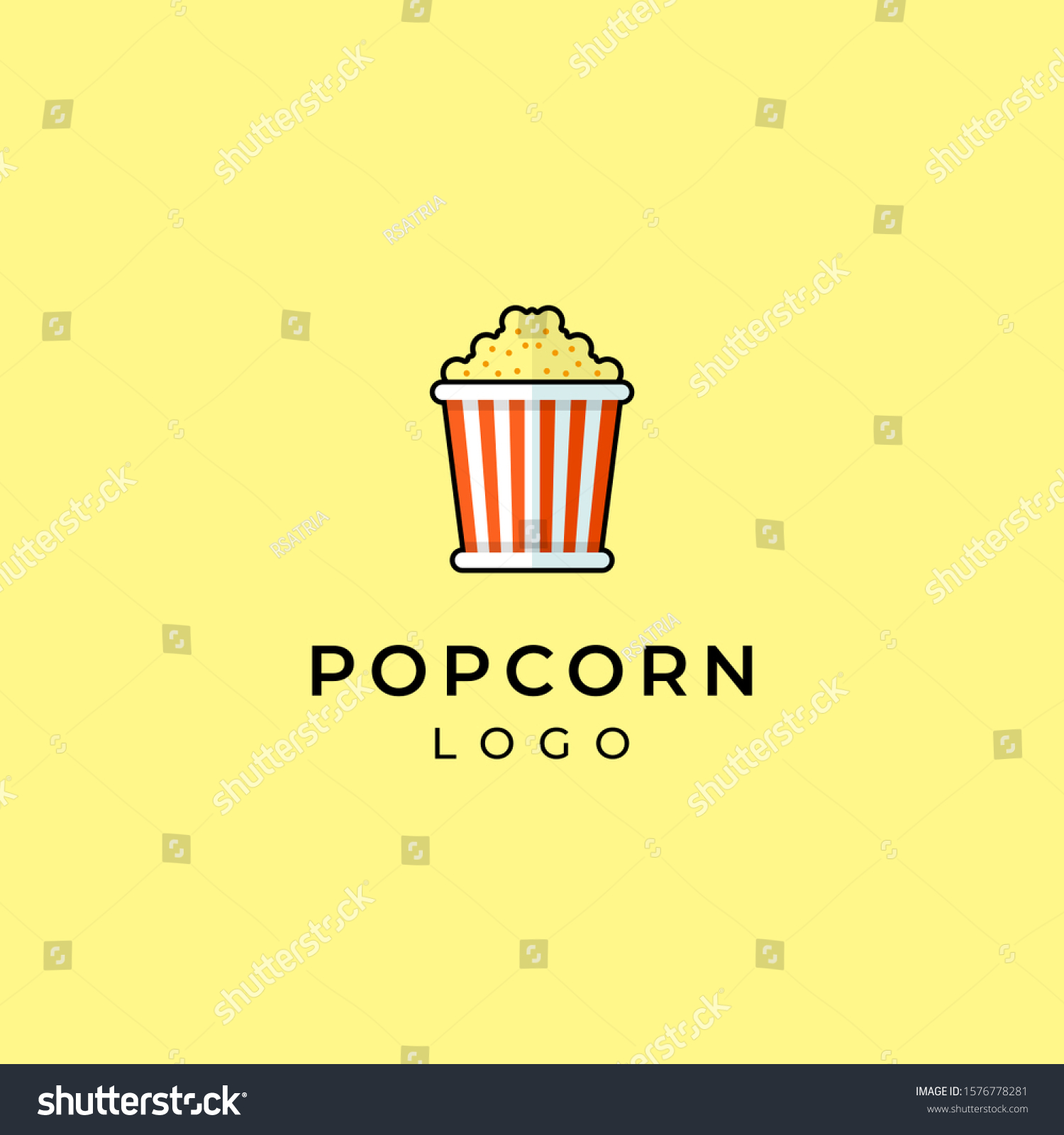Featured image of post Cartoon Popcorn Logo Popcorn logo set stock vector