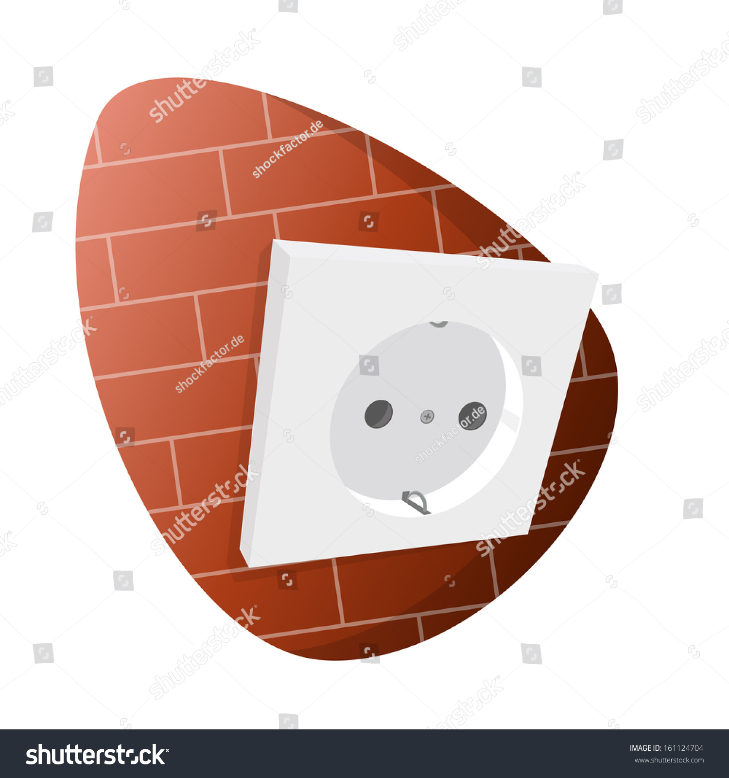 Cartoon Power Socket Stock Vector Royalty Free