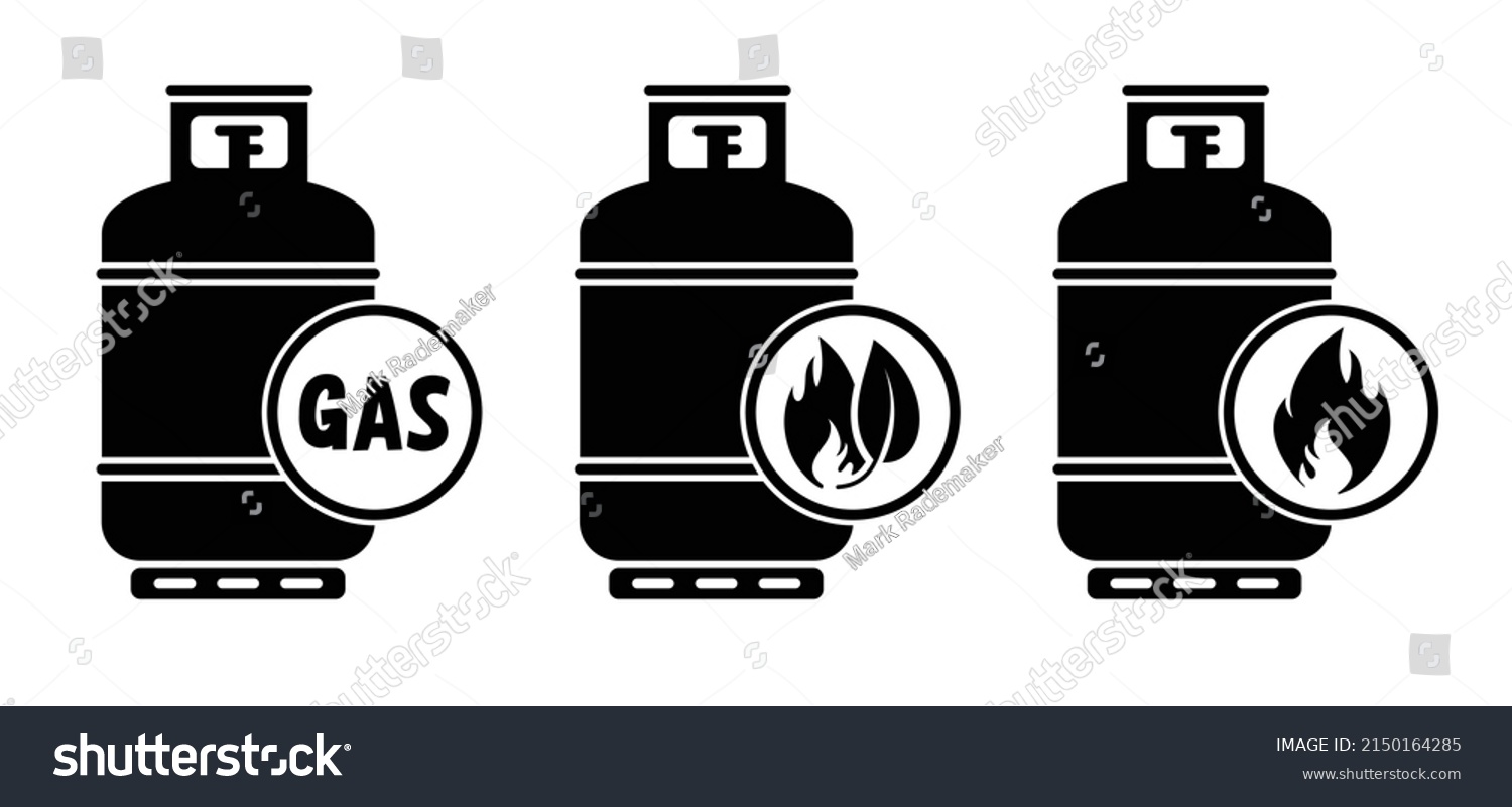 Cartoon Propane Bio Gas Cylinder Fire Stock Vector (Royalty Free ...