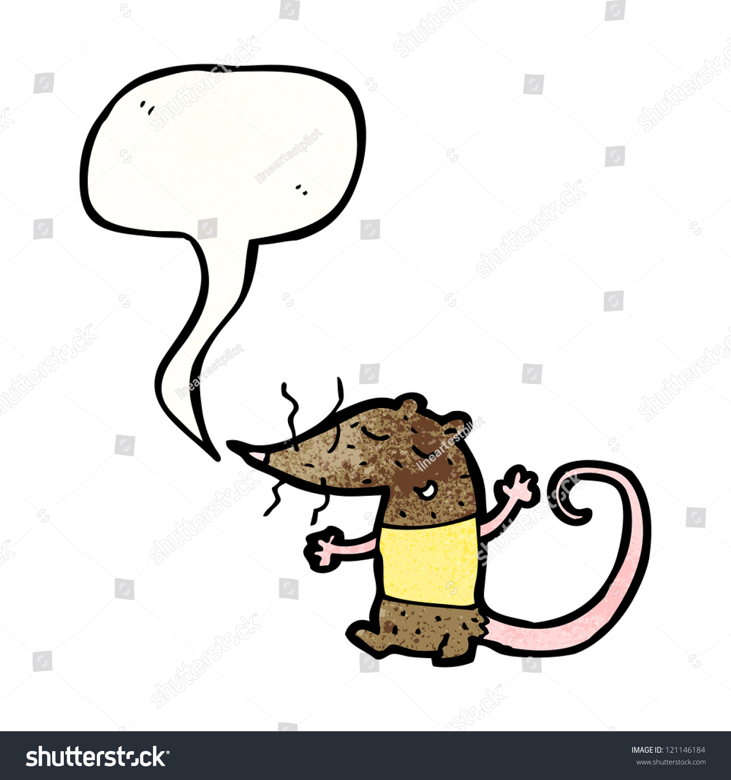 말 거품이 있는 만화 쥐 스톡 벡터로열티 프리 121146184 Shutterstock 9888