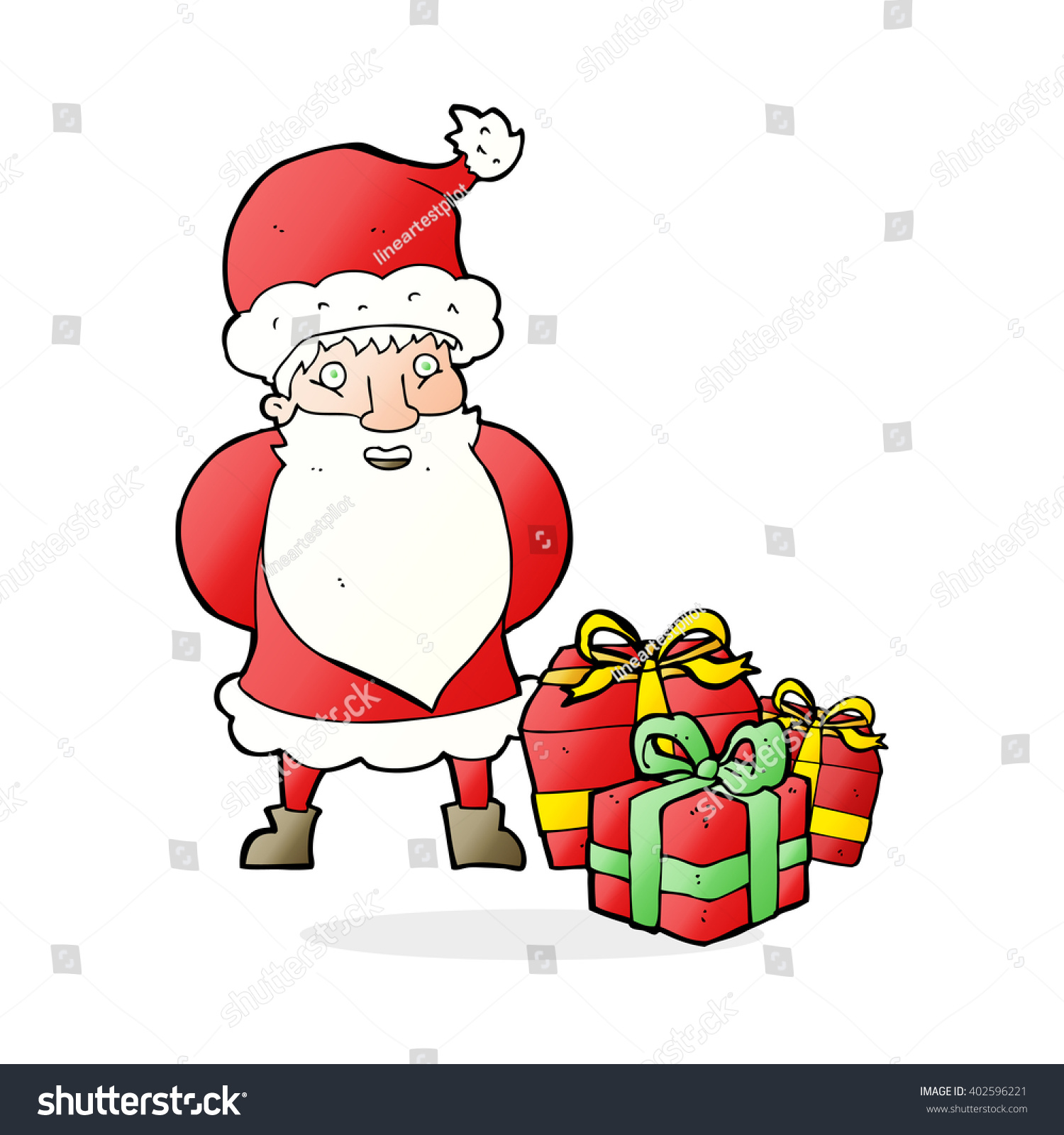 Cartoon Santa Claus Stock Vector Illustration 402596221 : Shutterstock