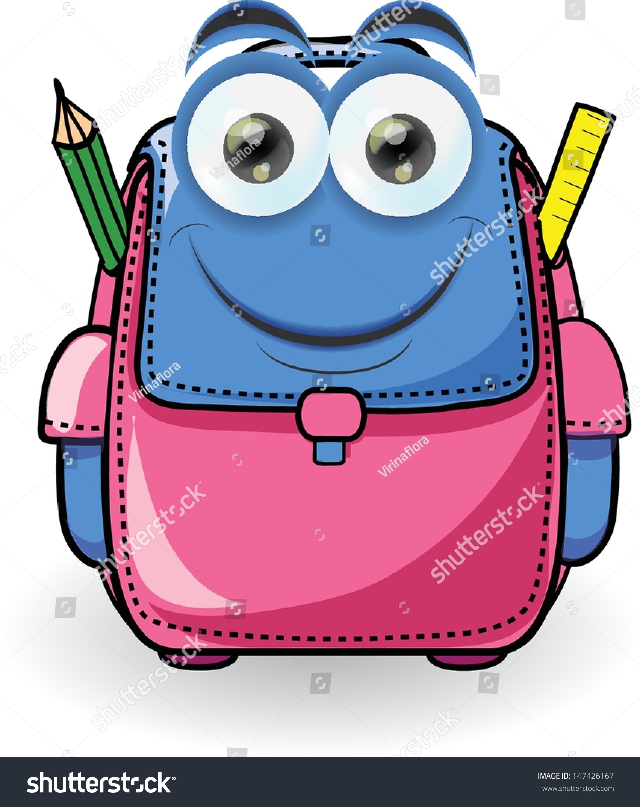 school bag animated