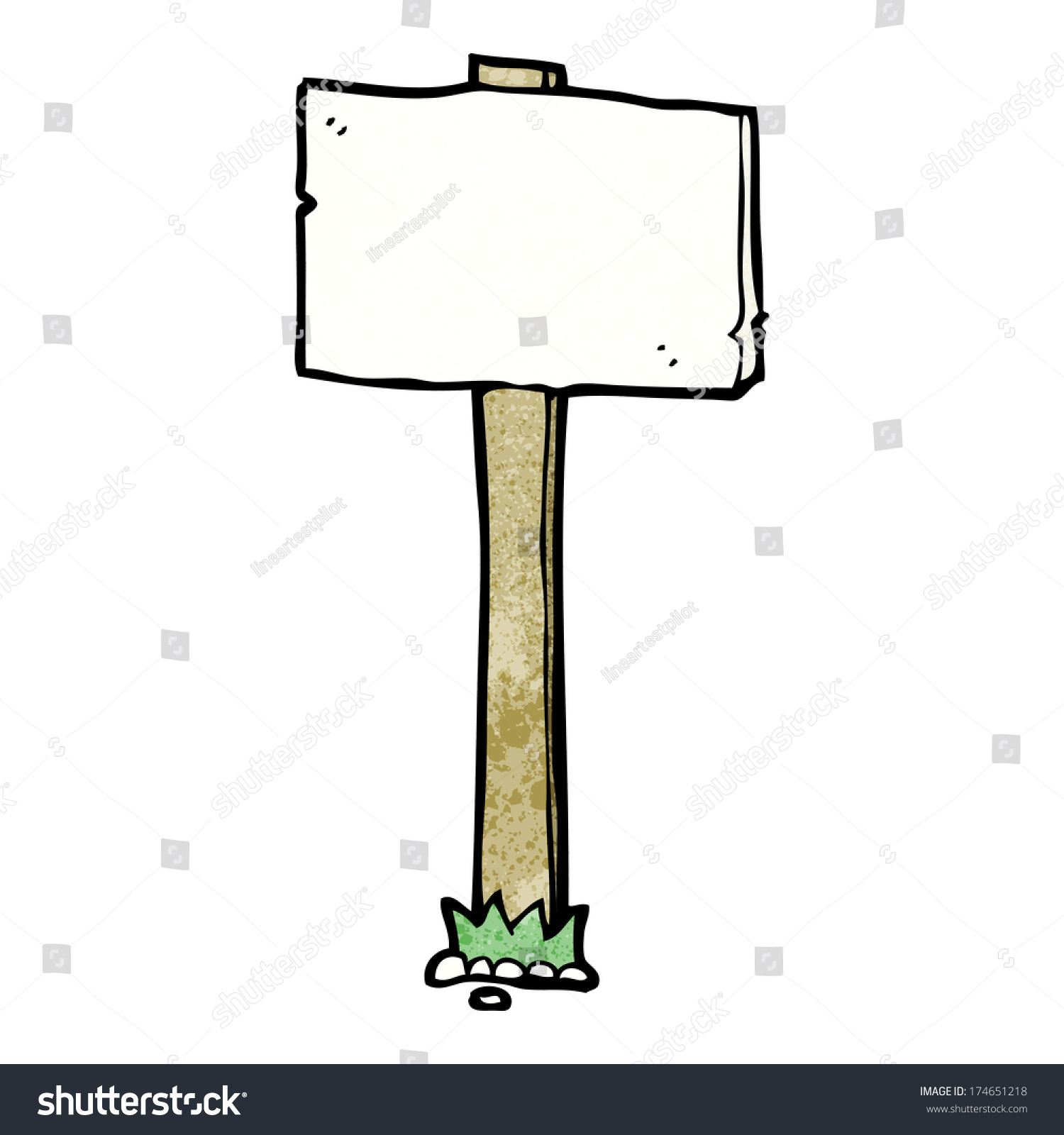 Cartoon Signpost Stock Vector (Royalty Free) 174651218 Shutterstock