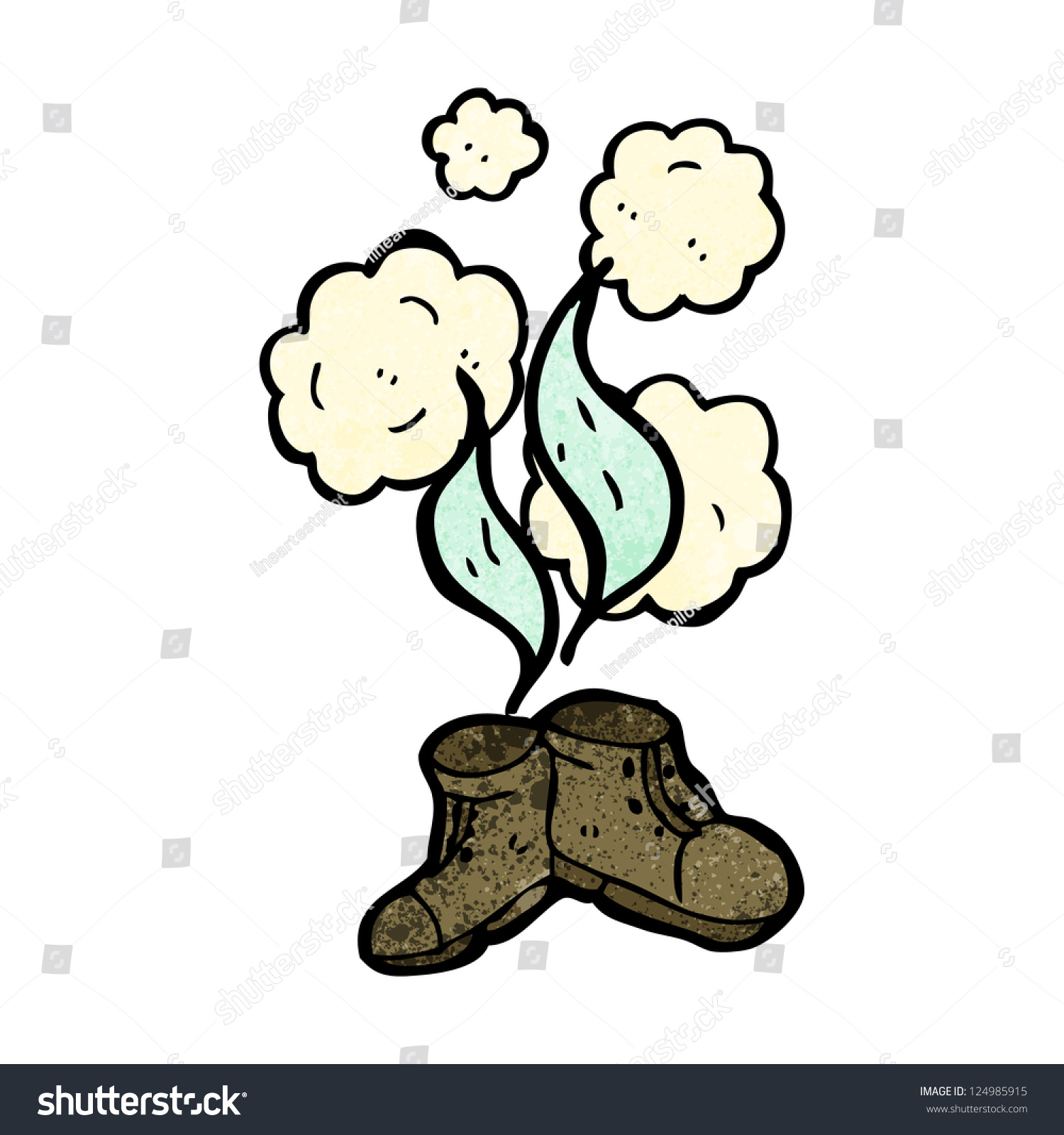 Cartoon Smelly Boots Stock Vector (Royalty Free) 124985915 | Shutterstock