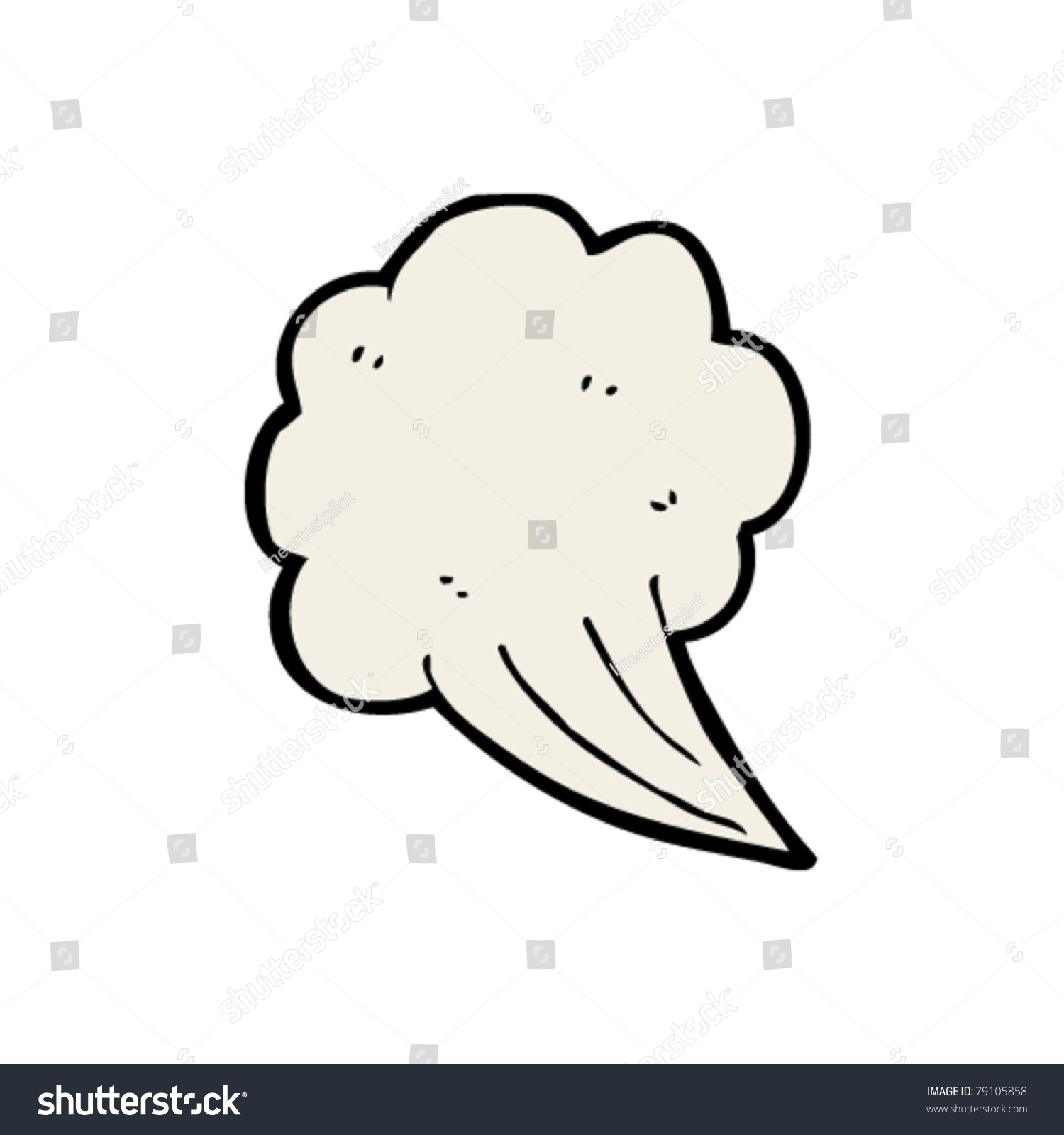 Cartoon Smoke Blast Stock Vector Illustration 79105858 : Shutterstock