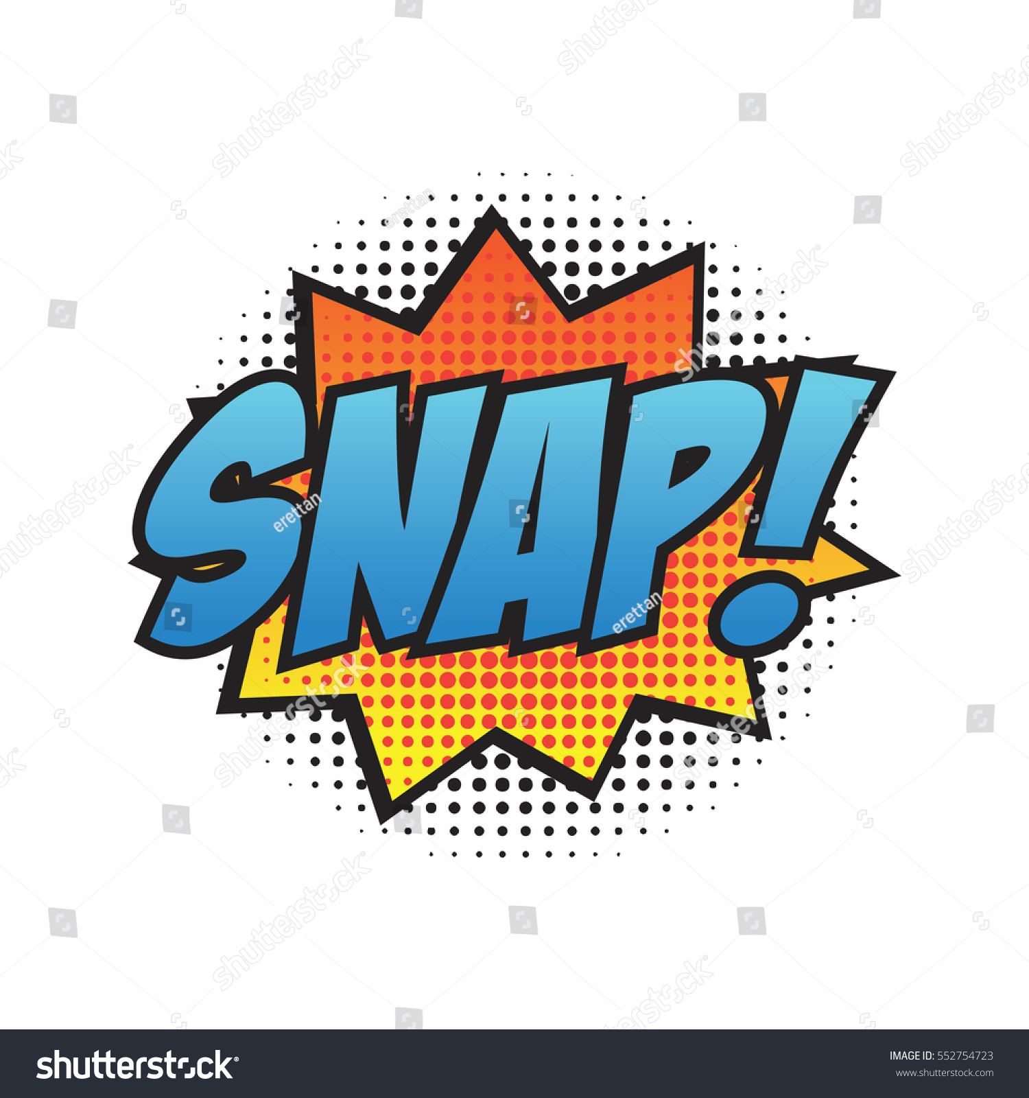 Cartoon Sound Effect Stock Vector (Royalty Free) 552754723 Shutterstock