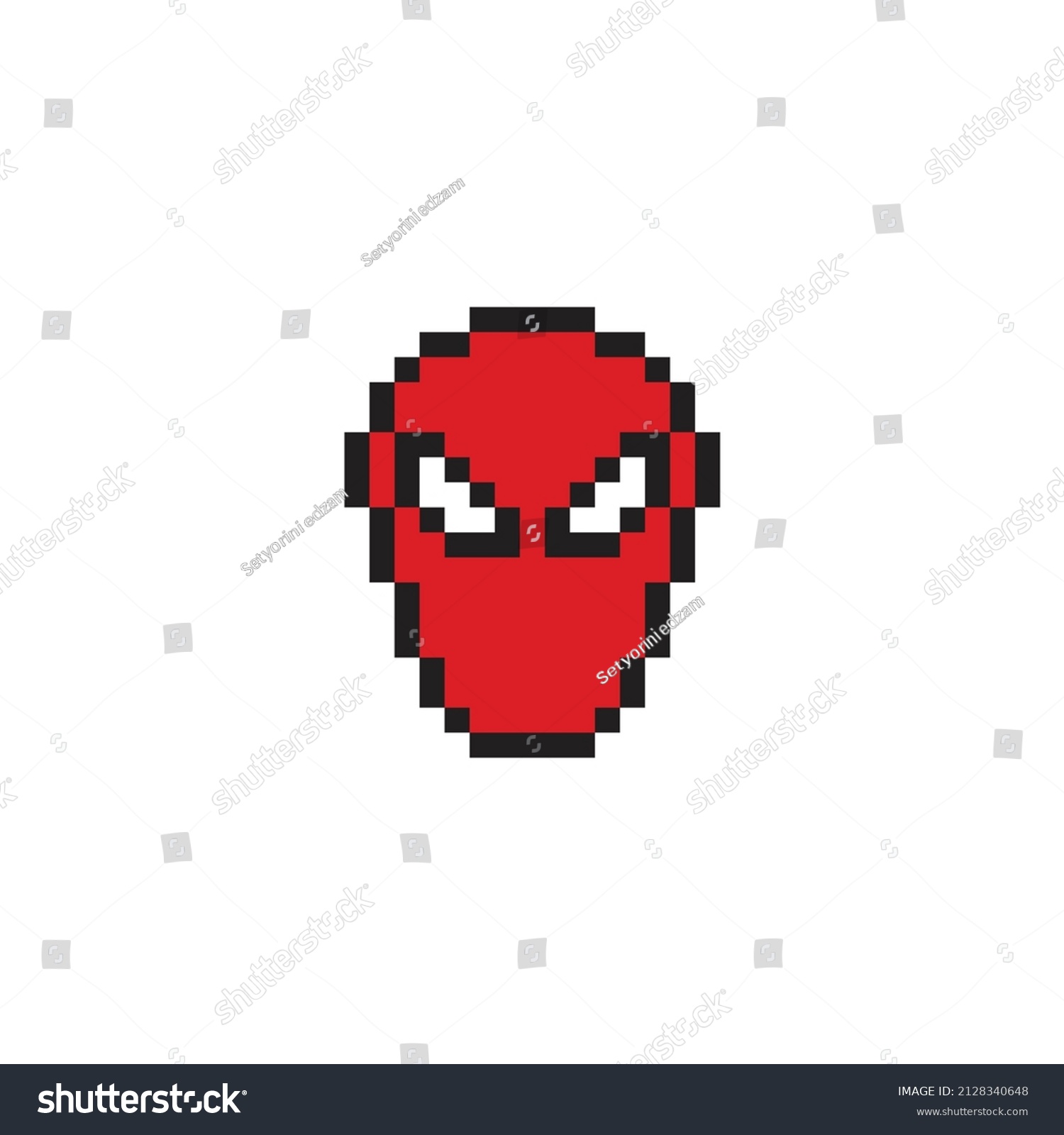 Cartoon Spider White Background Stock Vector (royalty Free) 2128340648