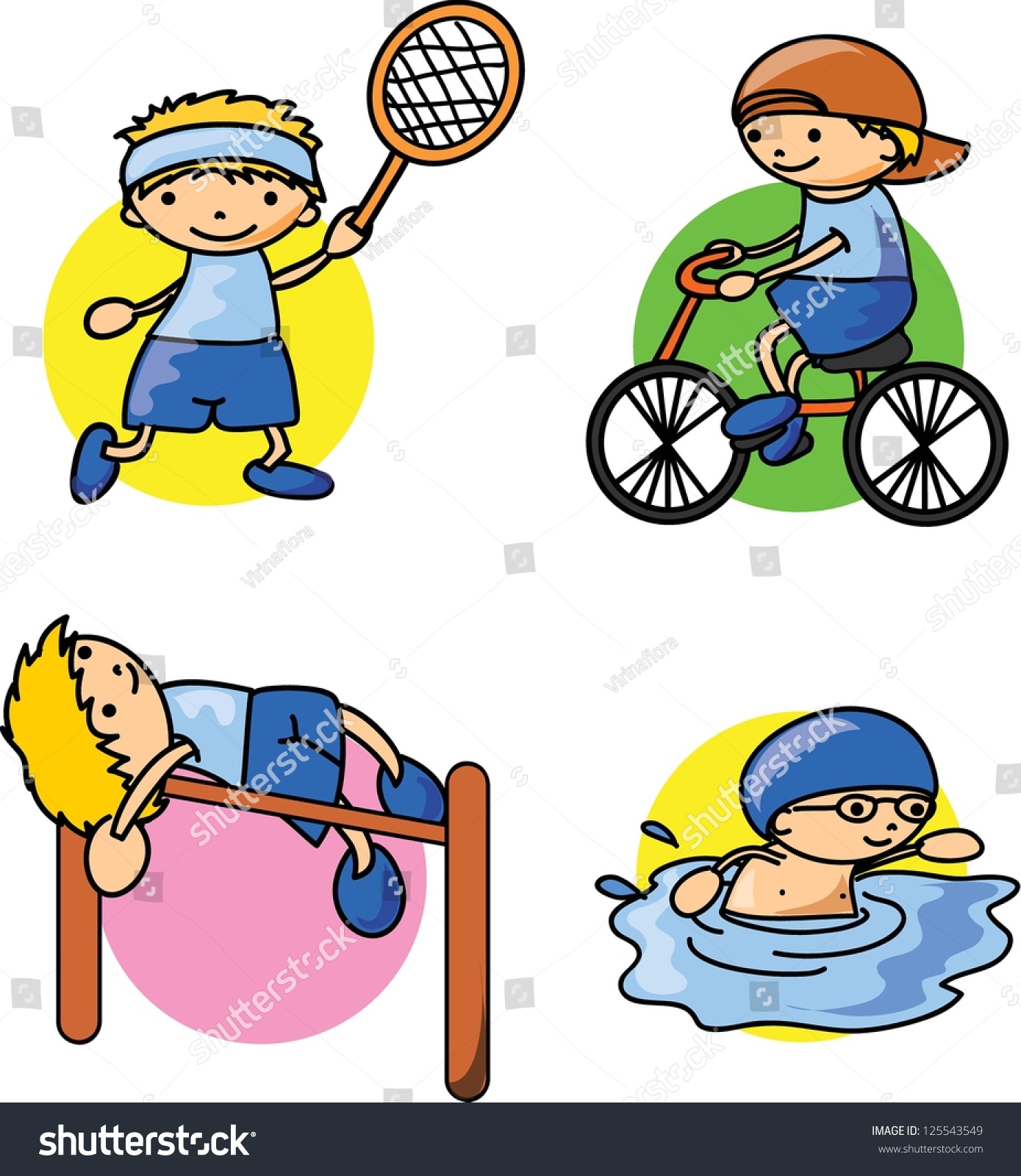 Cartoon Sport Icon Stock Vector 125543549 - Shutterstock