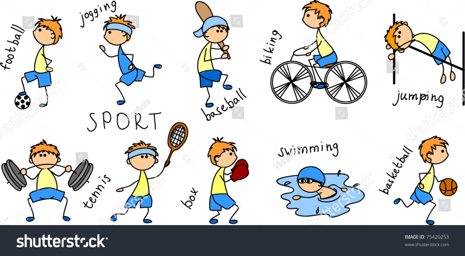 Cartoon Sport Icon Stock Vector 75420253 - Shutterstock