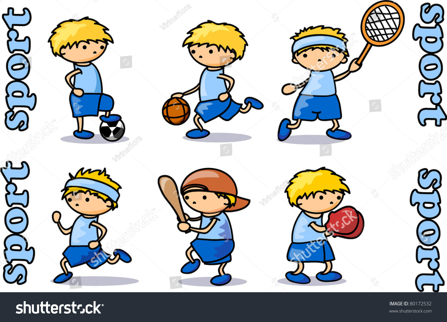 Cartoon Sport Icon Stock Vector 80172532 - Shutterstock