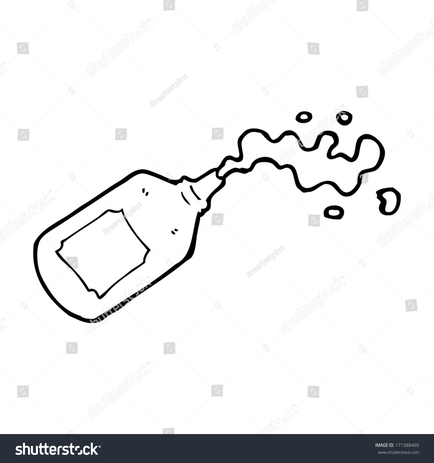Cartoon Squirting Bottle Stock Vector Royalty Free 171388469