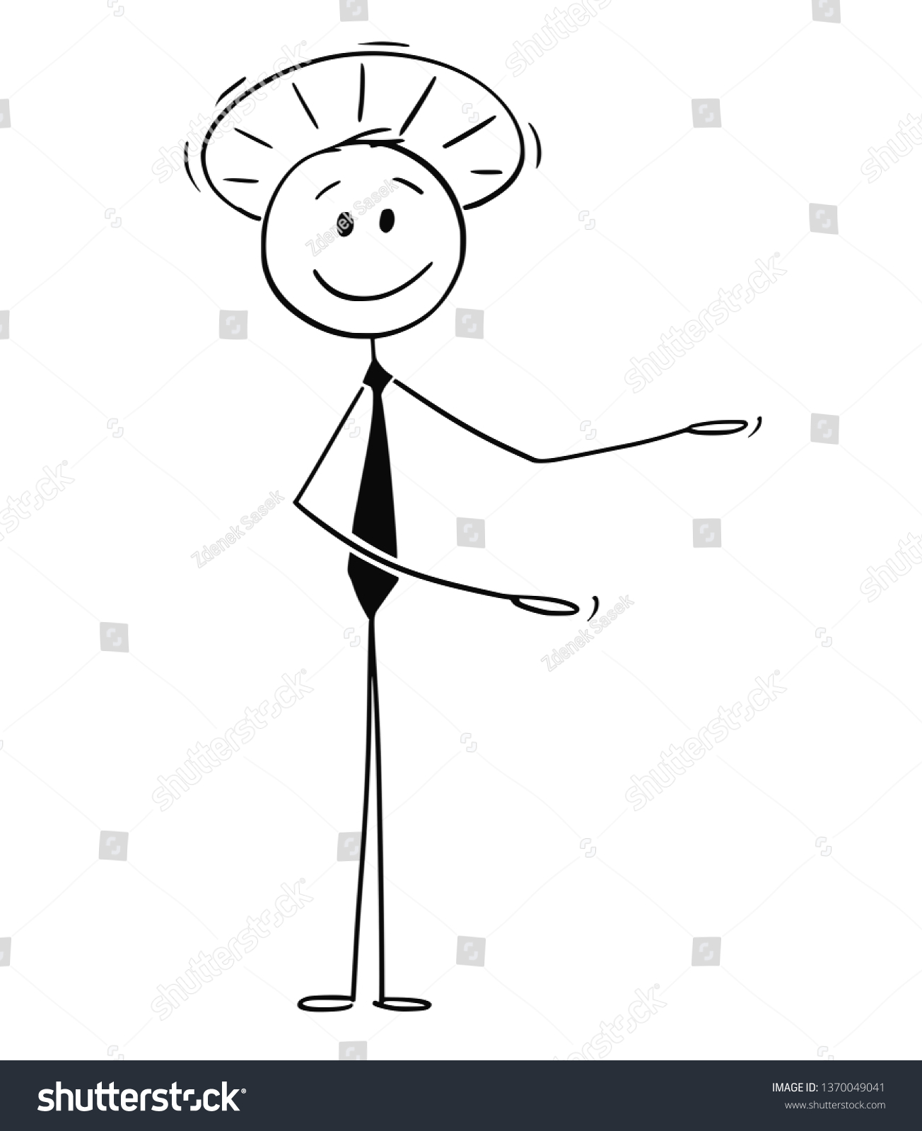 Cartoon Stick Figure Drawing Conceptual Illustration Vetor Stock Livre De Direitos