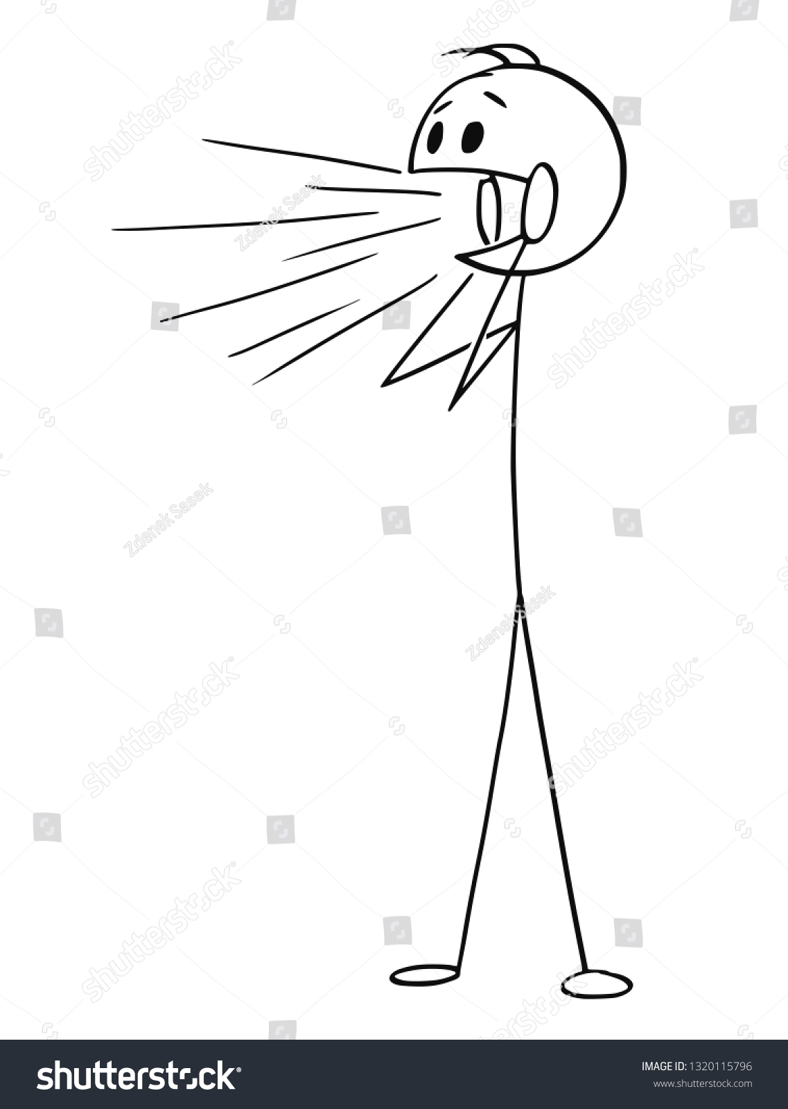 Cartoon Stick Figure Drawing Conceptual Illustration Stock Vector ...