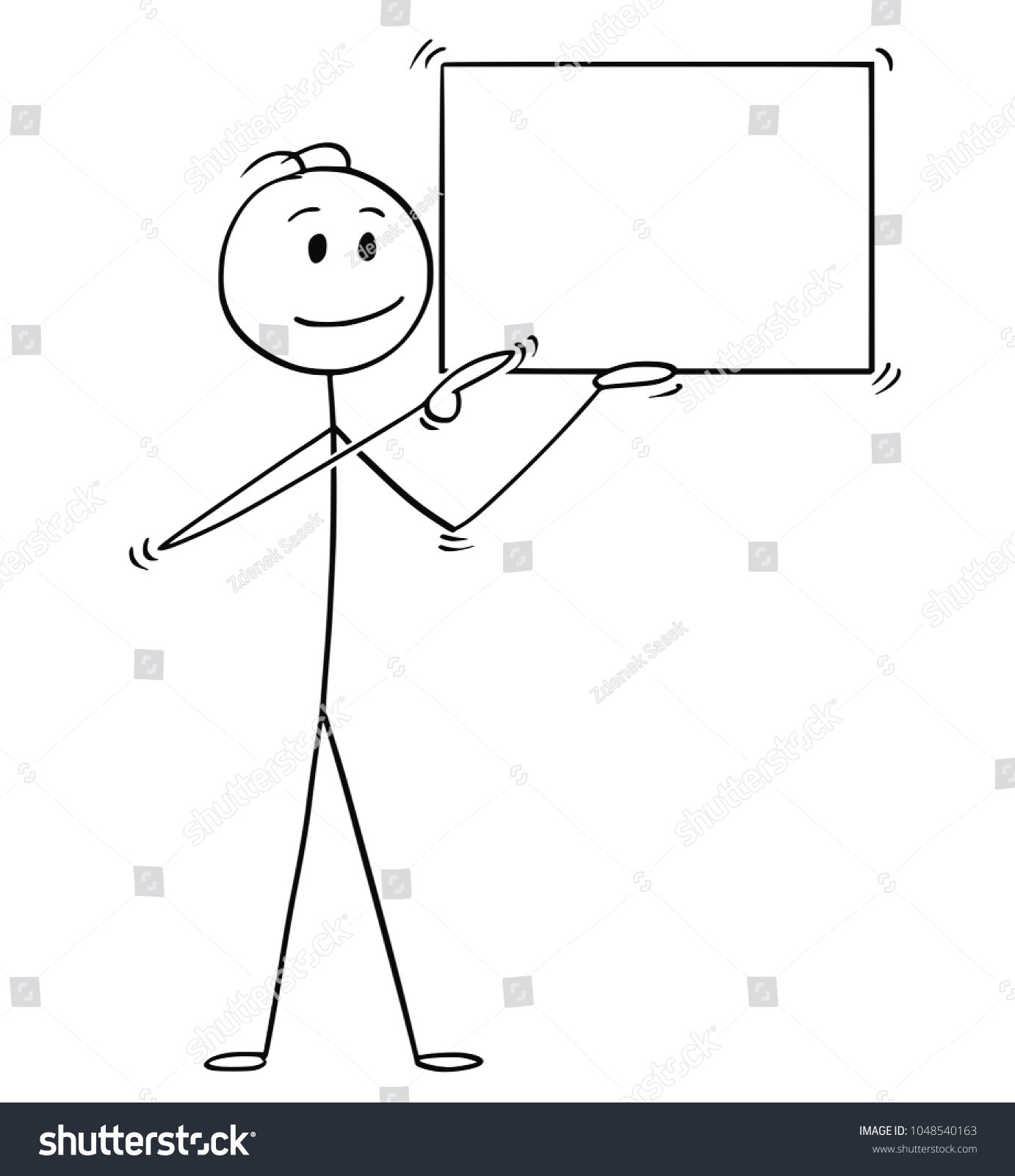 Cartoon Stick Man Drawing Conceptual Illustration Stock Vector (Royalty ...