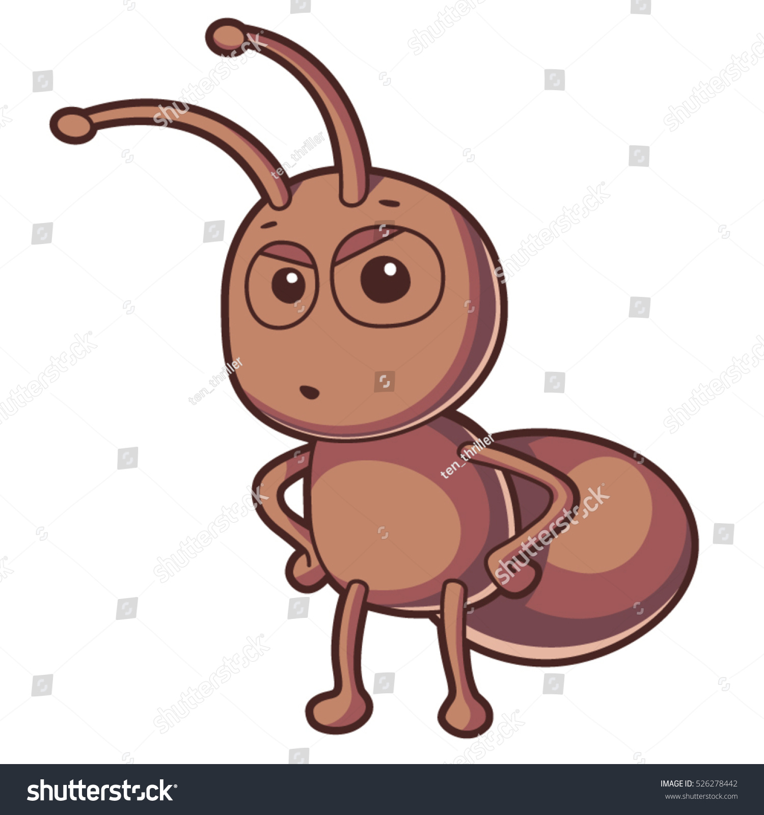 Cartoon Style Ant Character Stock Vector (royalty Free) 526278442