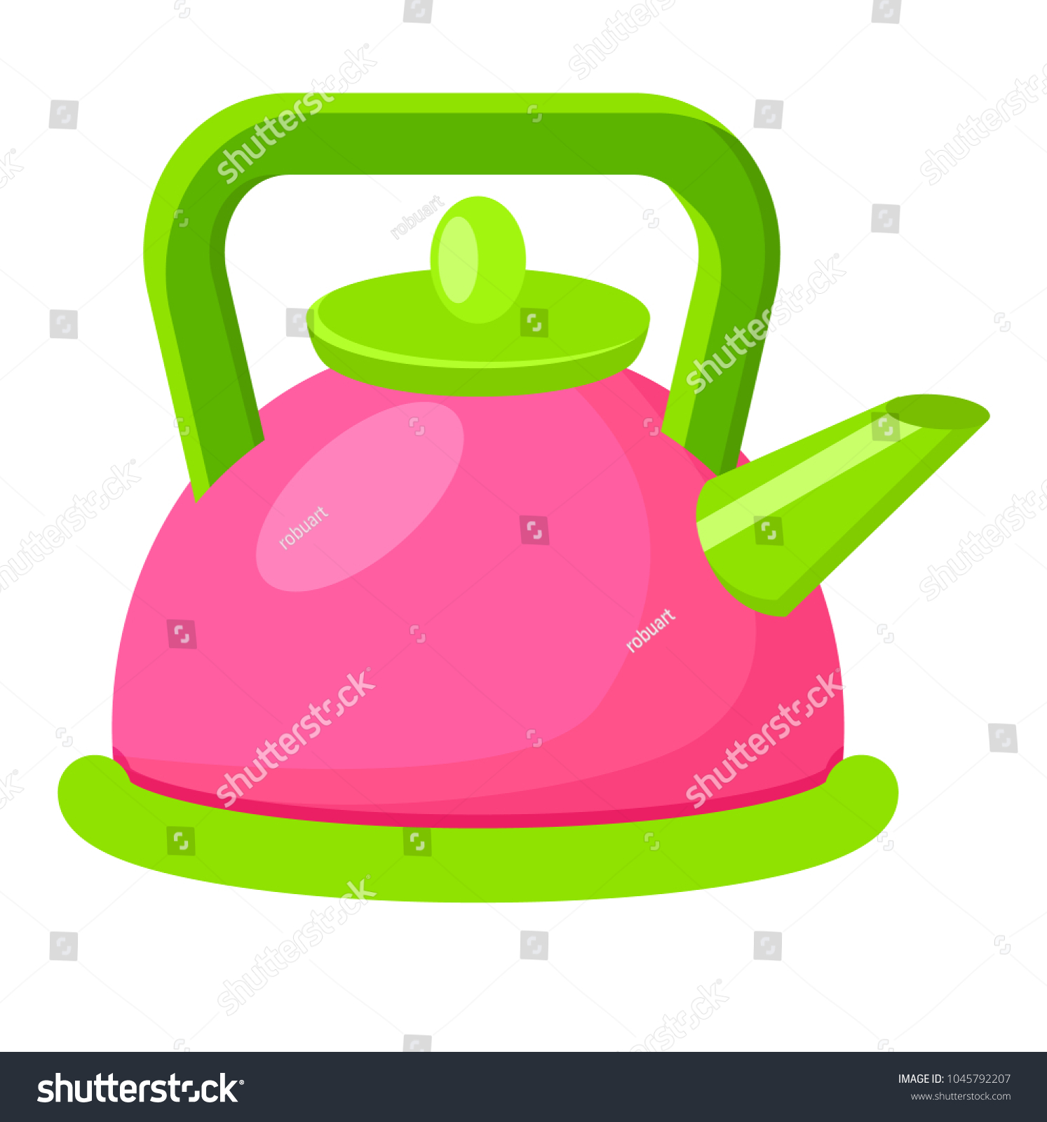 pink toy kettle