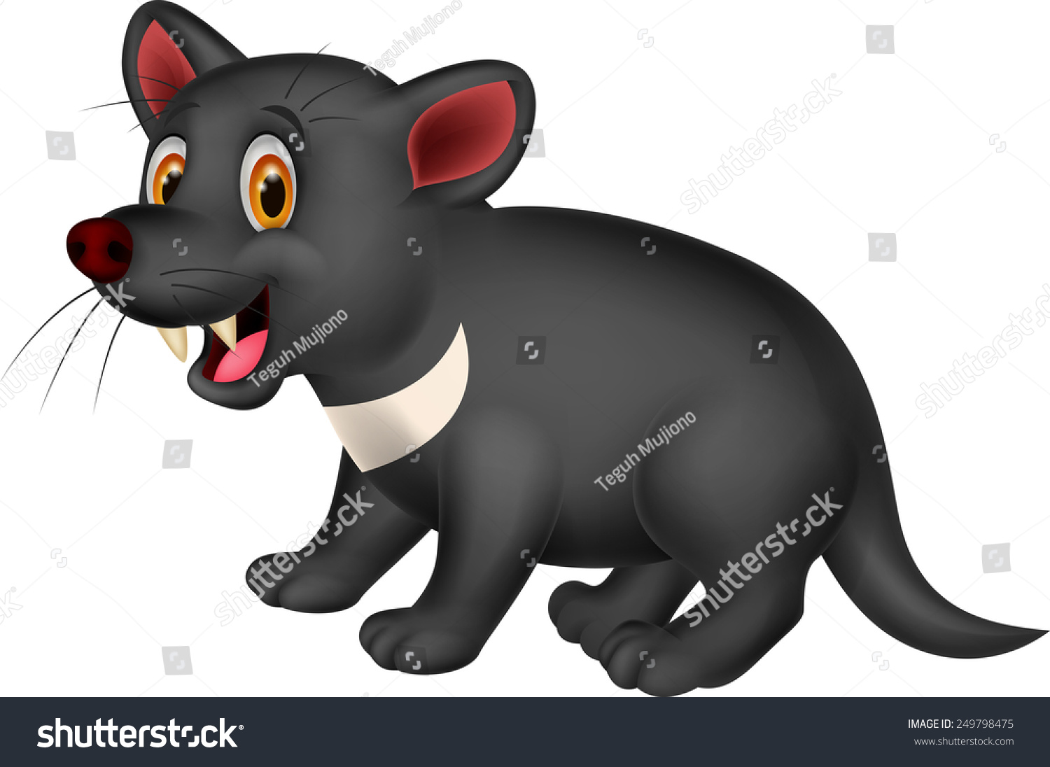 Cartoon Tasmanian Devil Stock Vector Illustration 249798475 : Shutterstock