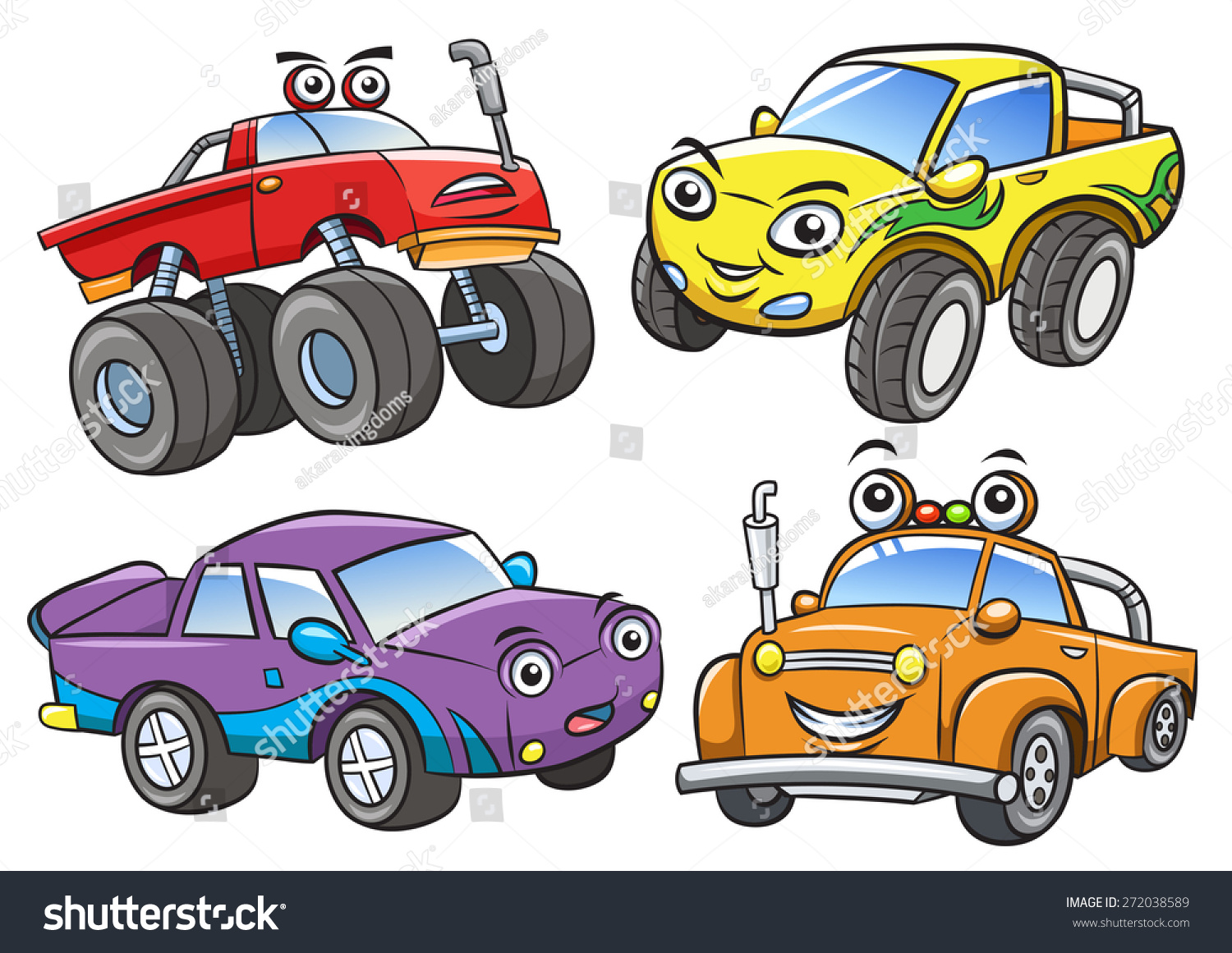 Carros Animados Vector: Imágenes, Fotos De Stock Y Vectores | Shutterstock