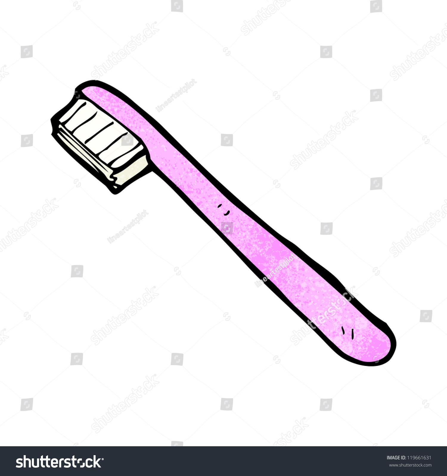 Cartoon Tooth Brush Stock Vector (Royalty Free) 119661631 - Shutterstock