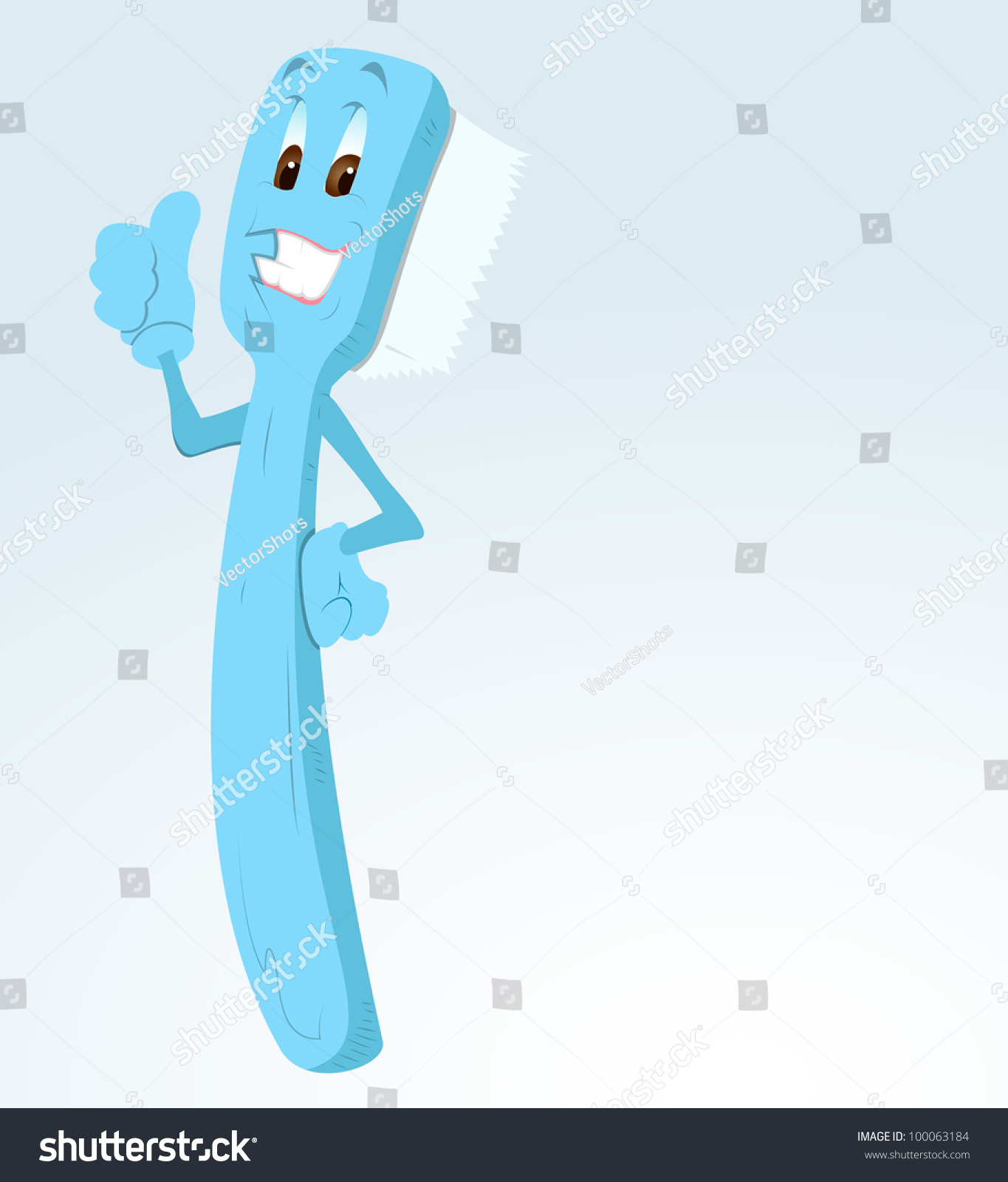 Cartoon Toothbrush Stock Vector Illustration 100063184 : Shutterstock