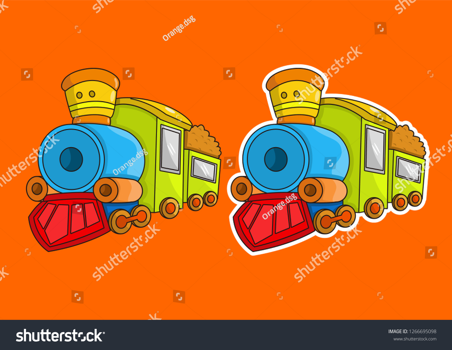 cartoon-train-vector-vector-de-stock-libre-de-regal-as-1266695098