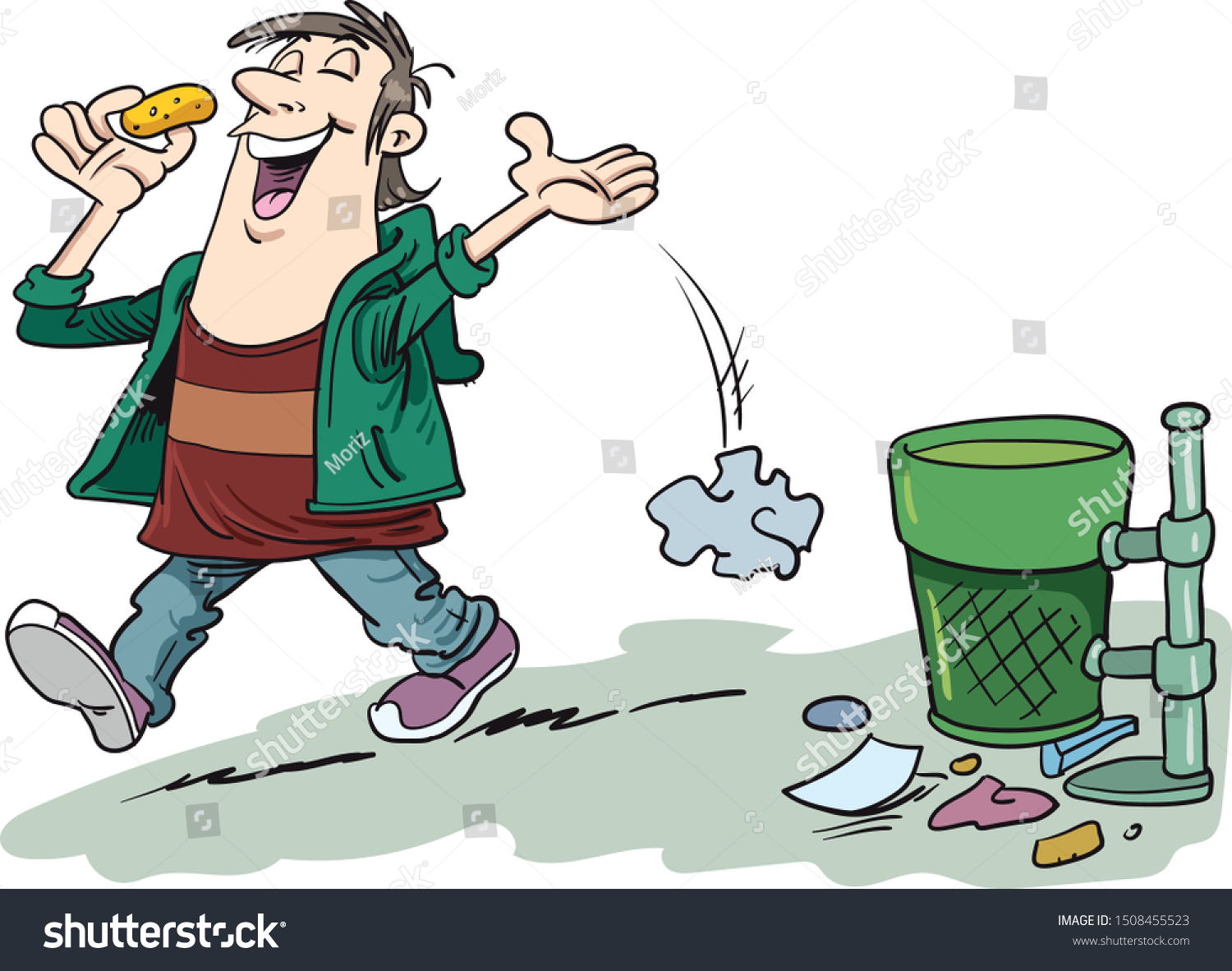 5,654 Throw trash cartoon Images, Stock Photos & Vectors Shutterstock