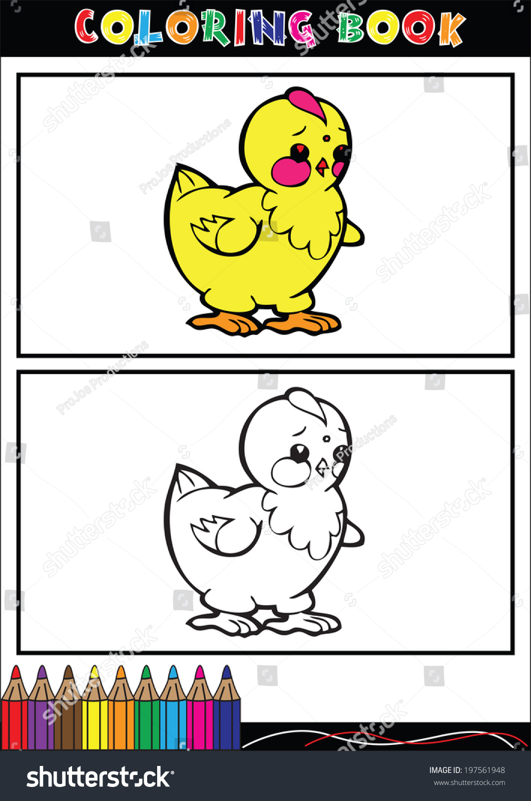 Cartoon Vector Illustration Chick Coloring Book Stock Vector Royalty Free 197561948 Shutterstock Cartoon Vector Illustration Chick Coloring Book Stock Vector Royalty Free 197561948 Shutterstock
