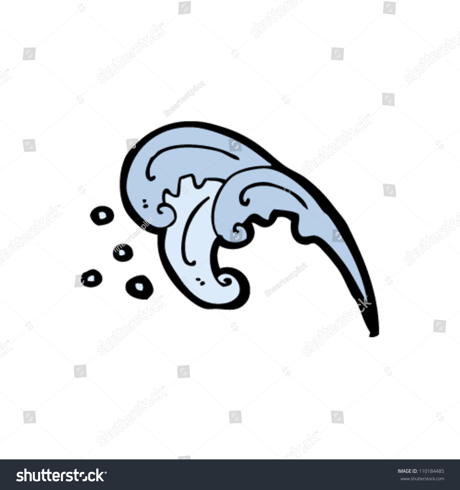 Cartoon Water Splash Design Element Stock Vector (Royalty Free ...