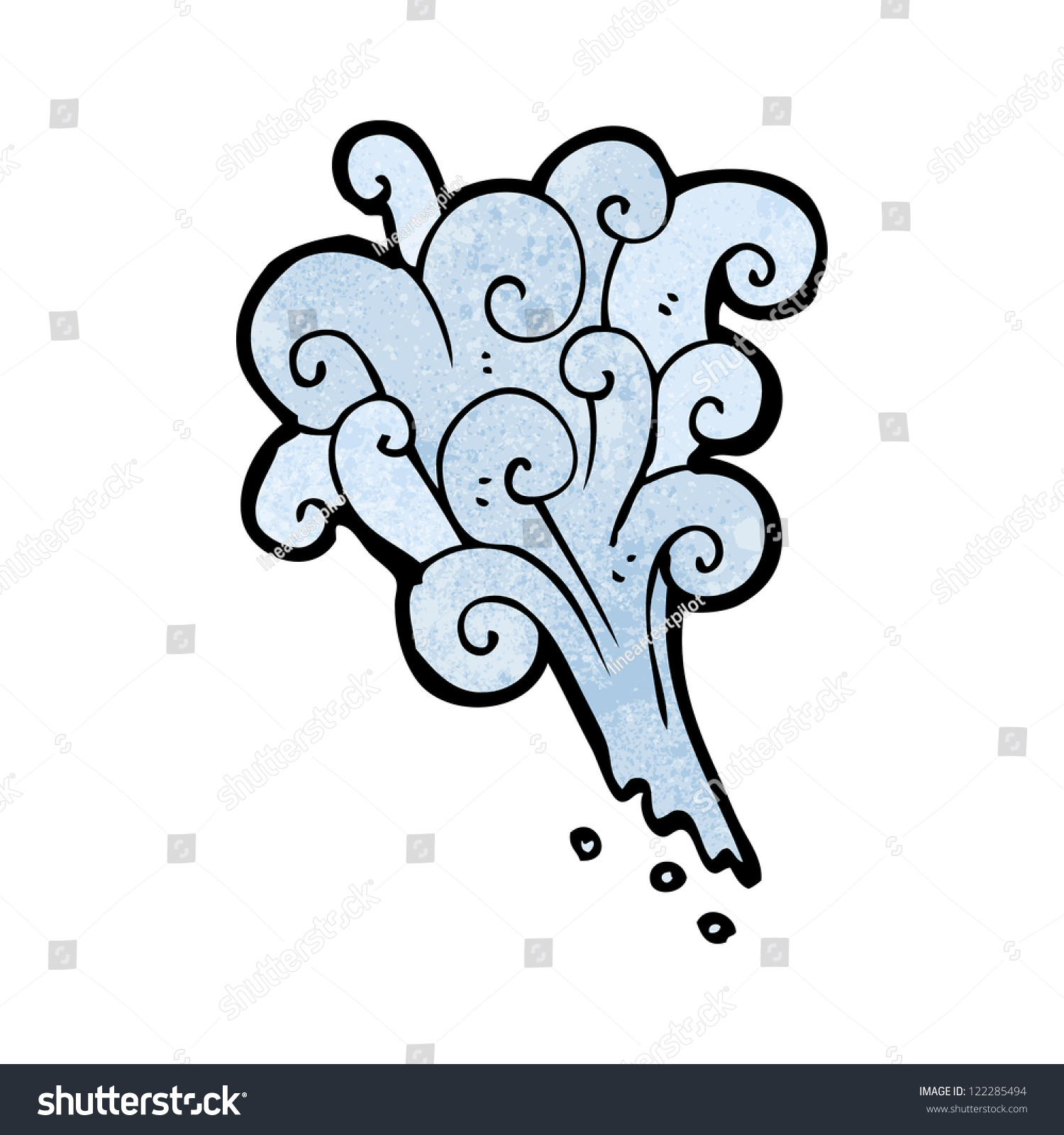 Cartoon Water Squirt Stock Vector Illustration 122285494 : Shutterstock