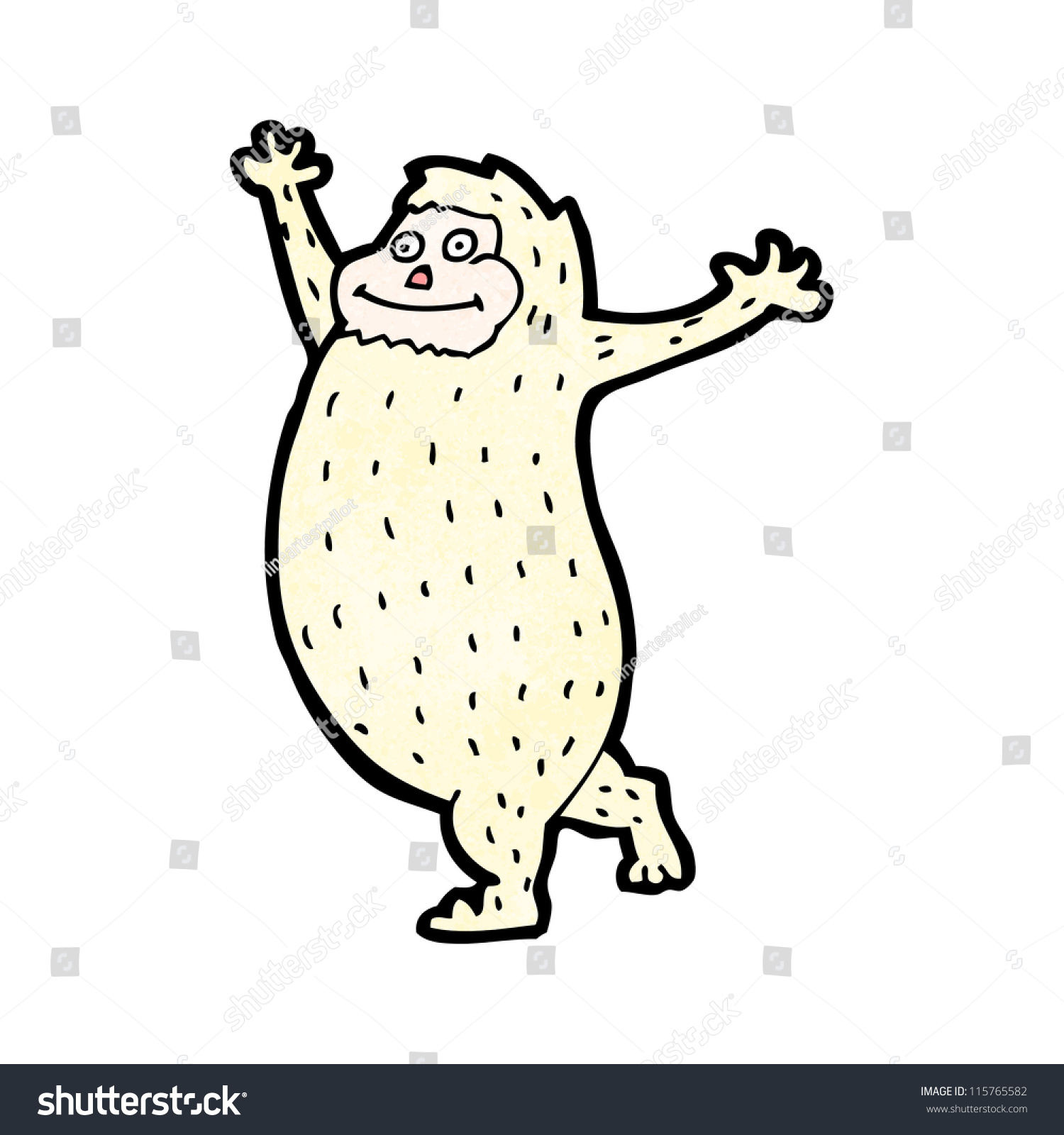 Cartoon Yeti Stock Vector (Royalty Free) 115765582 | Shutterstock