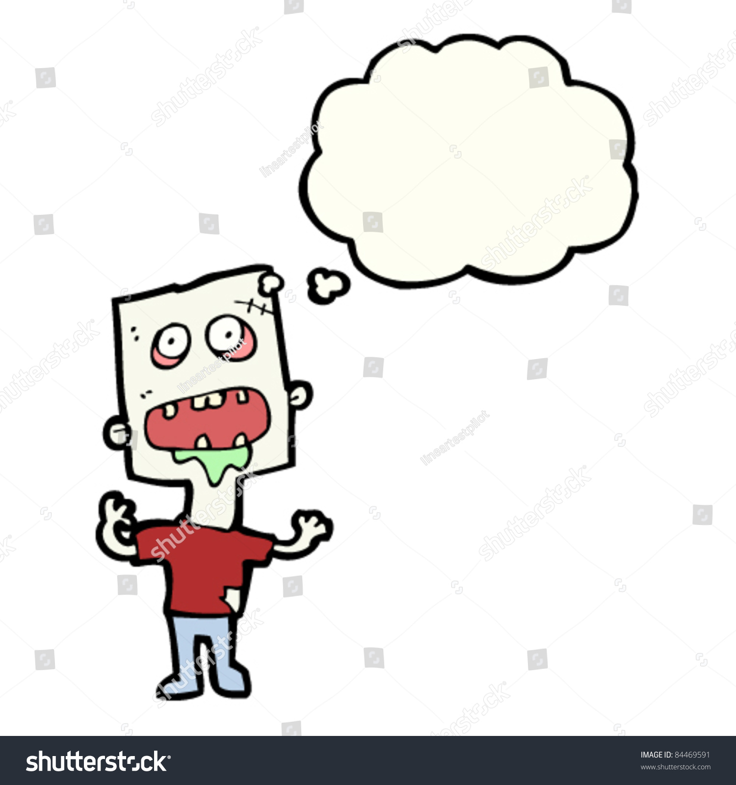 Cartoon Zombie Stock Vector Royalty Free 84469591 Shutterstock 6871