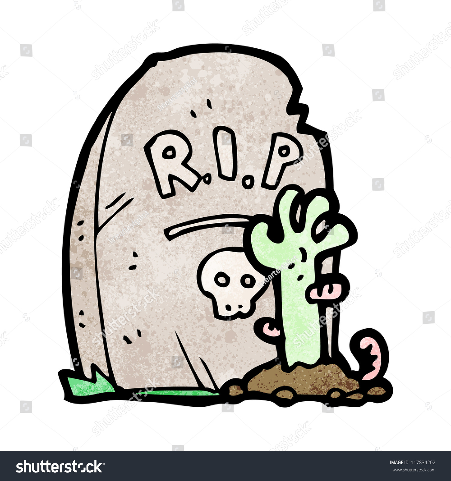 cartoon zombie rising grave stock vector royalty free 117834202 https www shutterstock com image vector cartoon zombie rising grave 117834202