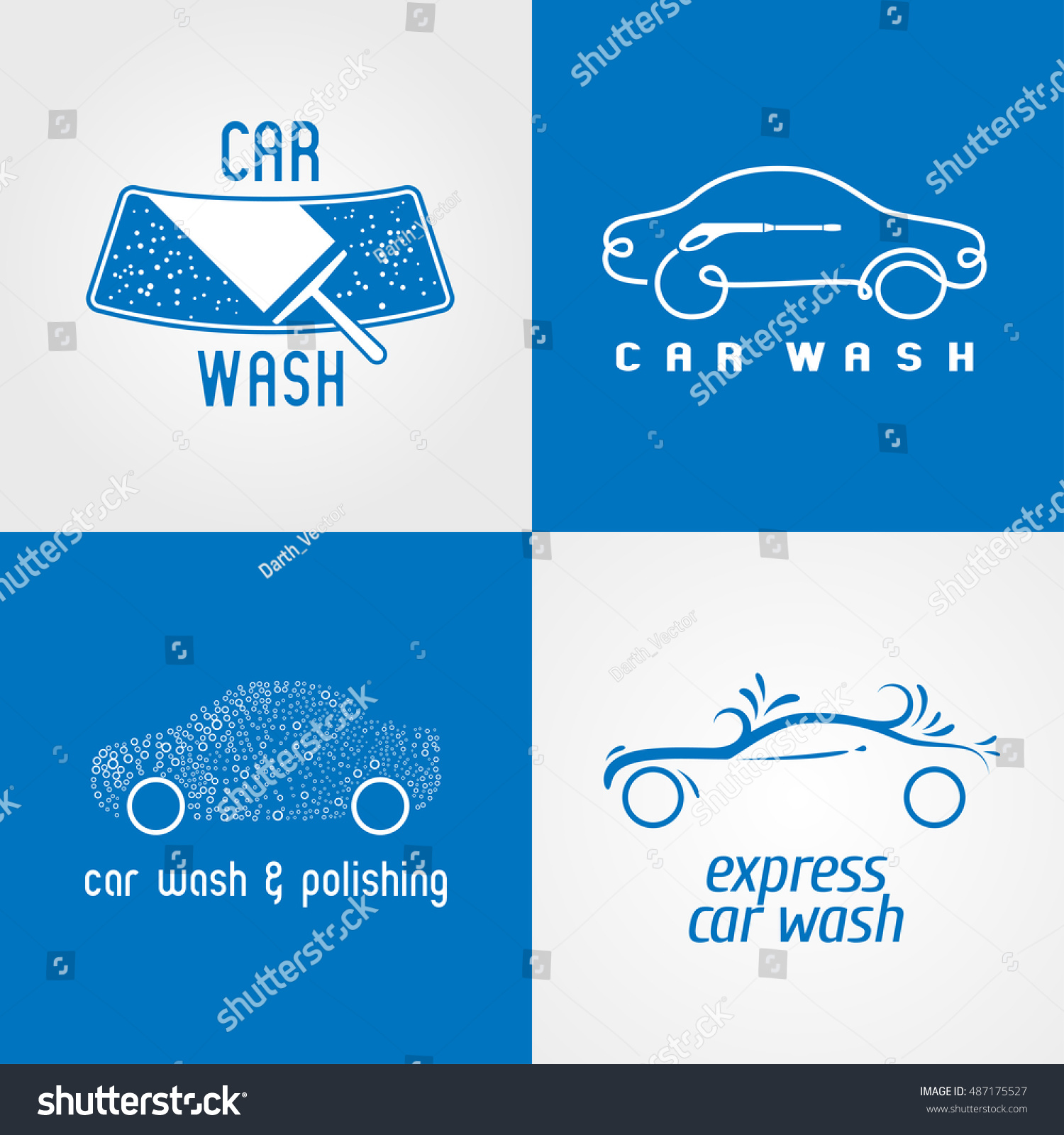 Car wash logo Royalty Free Vector Image - VectorStock