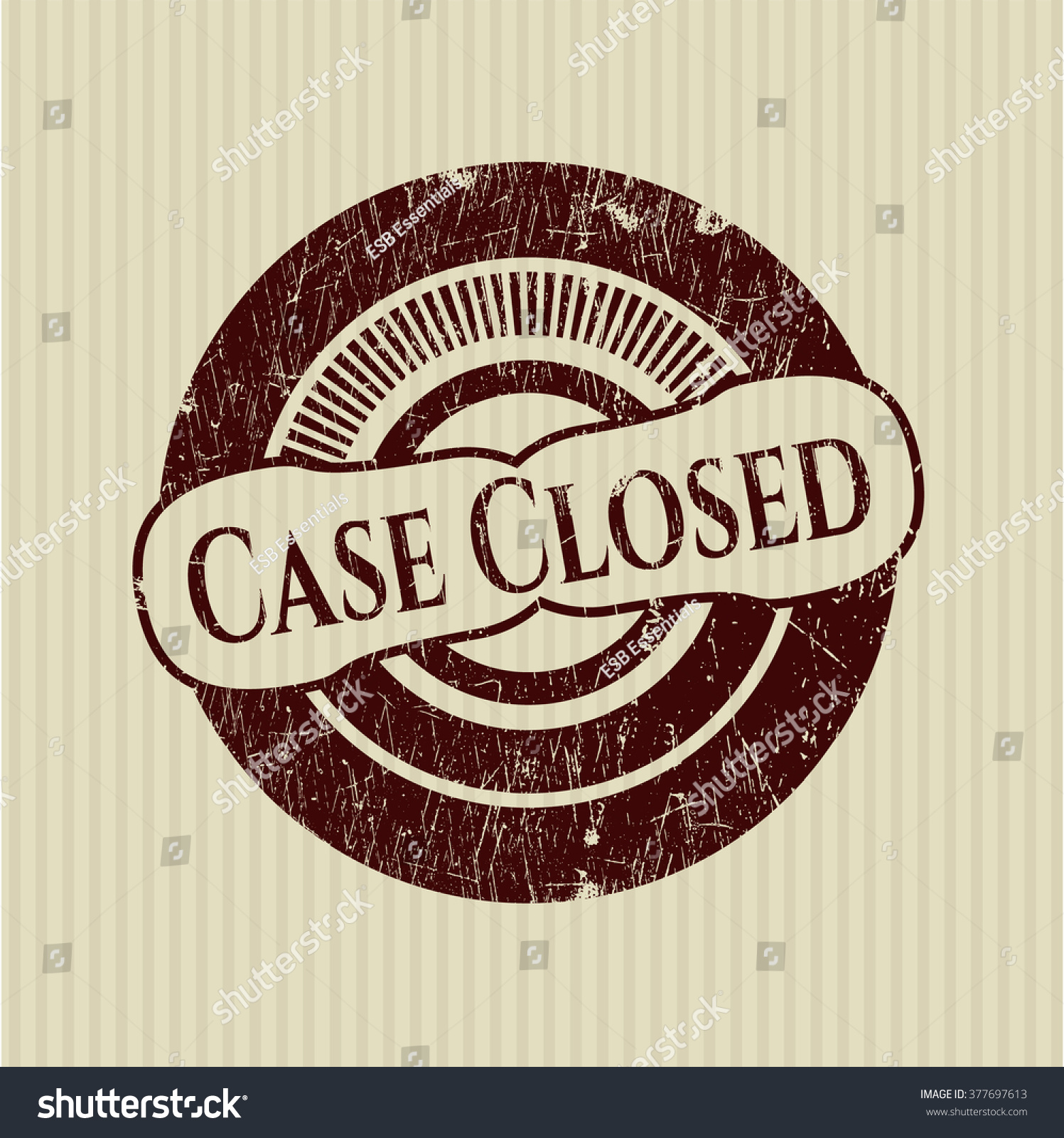 Case Closed Rubber Stamp Grunge Texture Stock Vector (Royalty Free ...