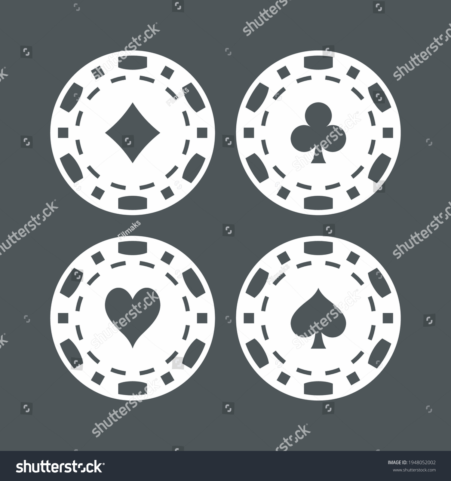 SVG of Casino chip game poker quality vector illustration cut svg