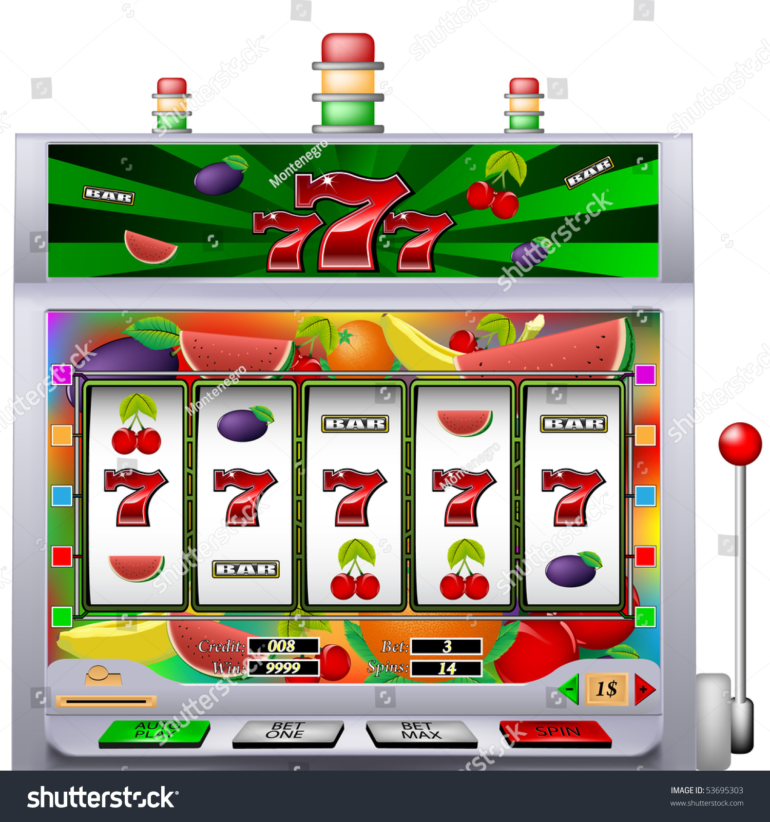 Casino Slot Machine Clipart