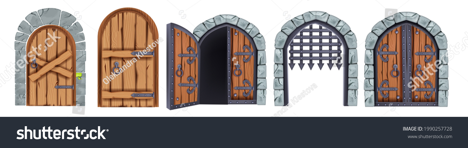 356 Open castle gate Stock Vectors, Images & Vector Art | Shutterstock