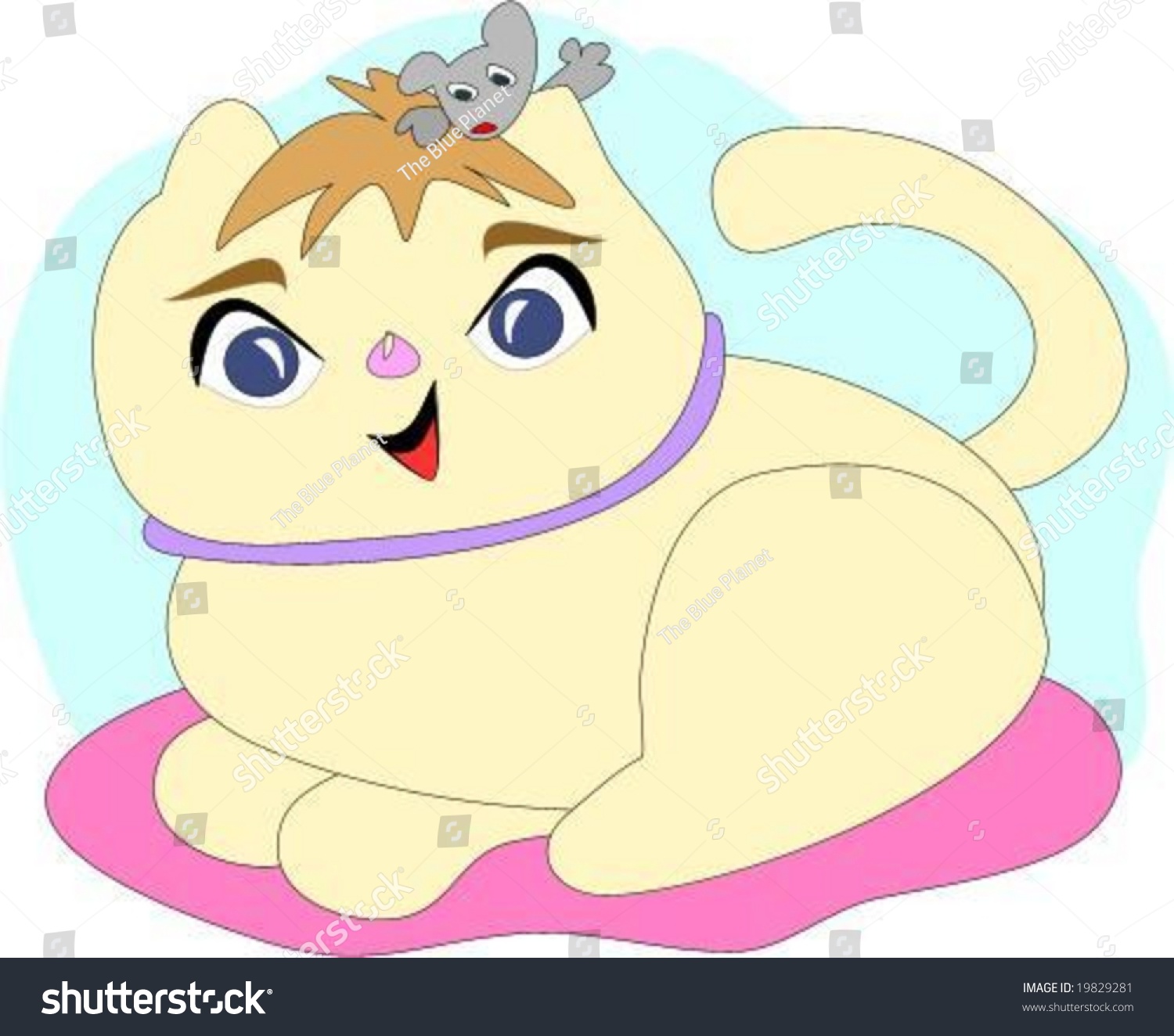 Cat Mouse Friendship Vector Stock Vector Royalty Free