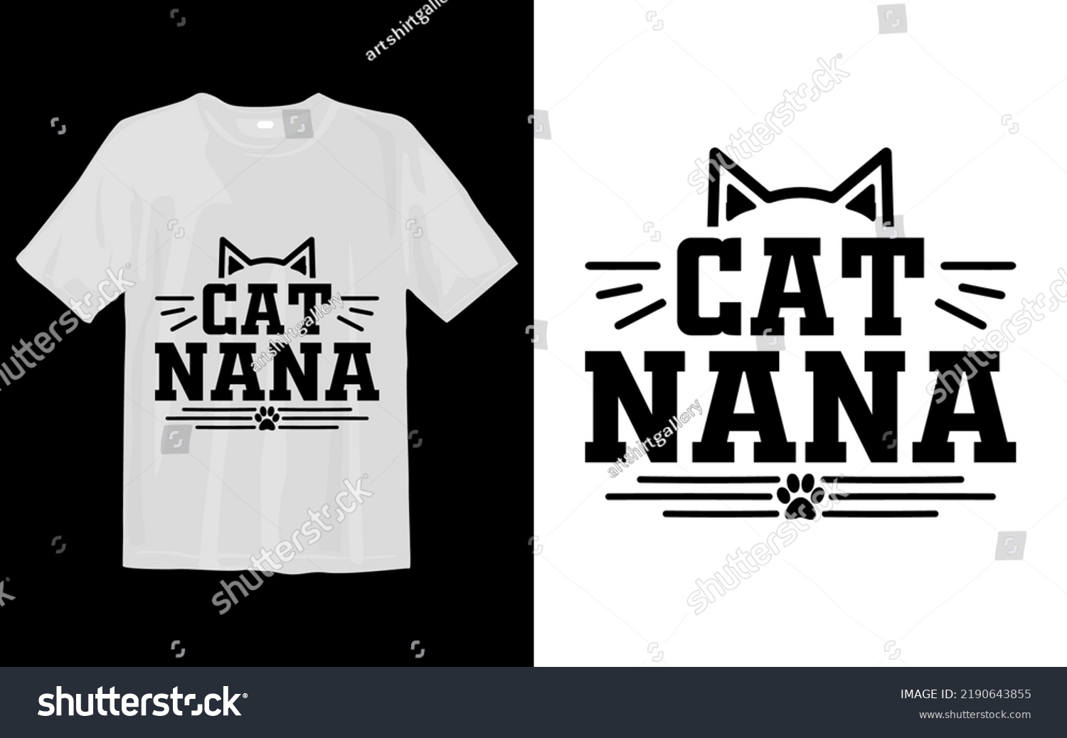 SVG of Cat Nana Svg T Shirt svg